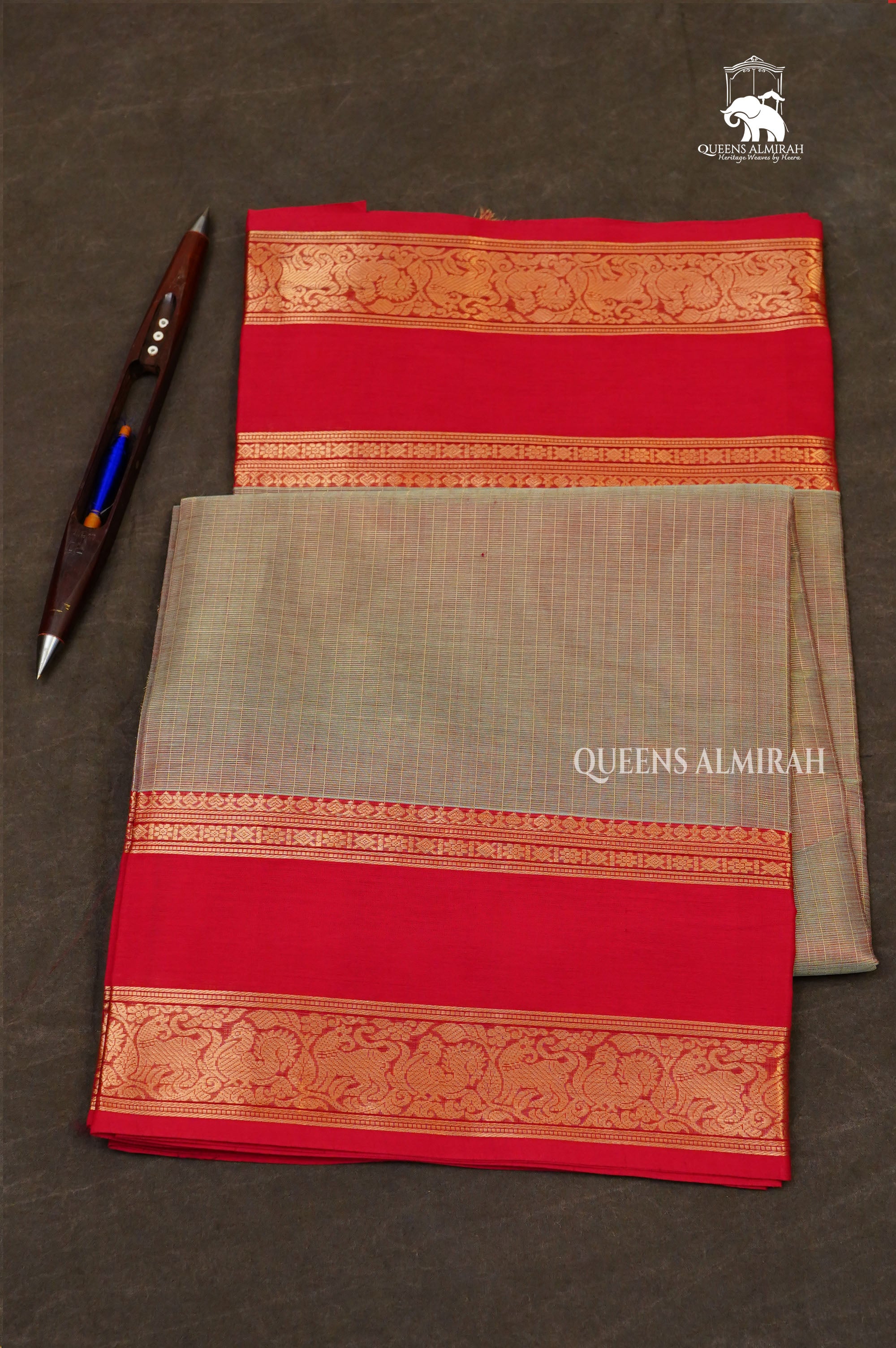 Pasttel Green With Rani Pink Payadi Chettinad Silk Cotton Saree