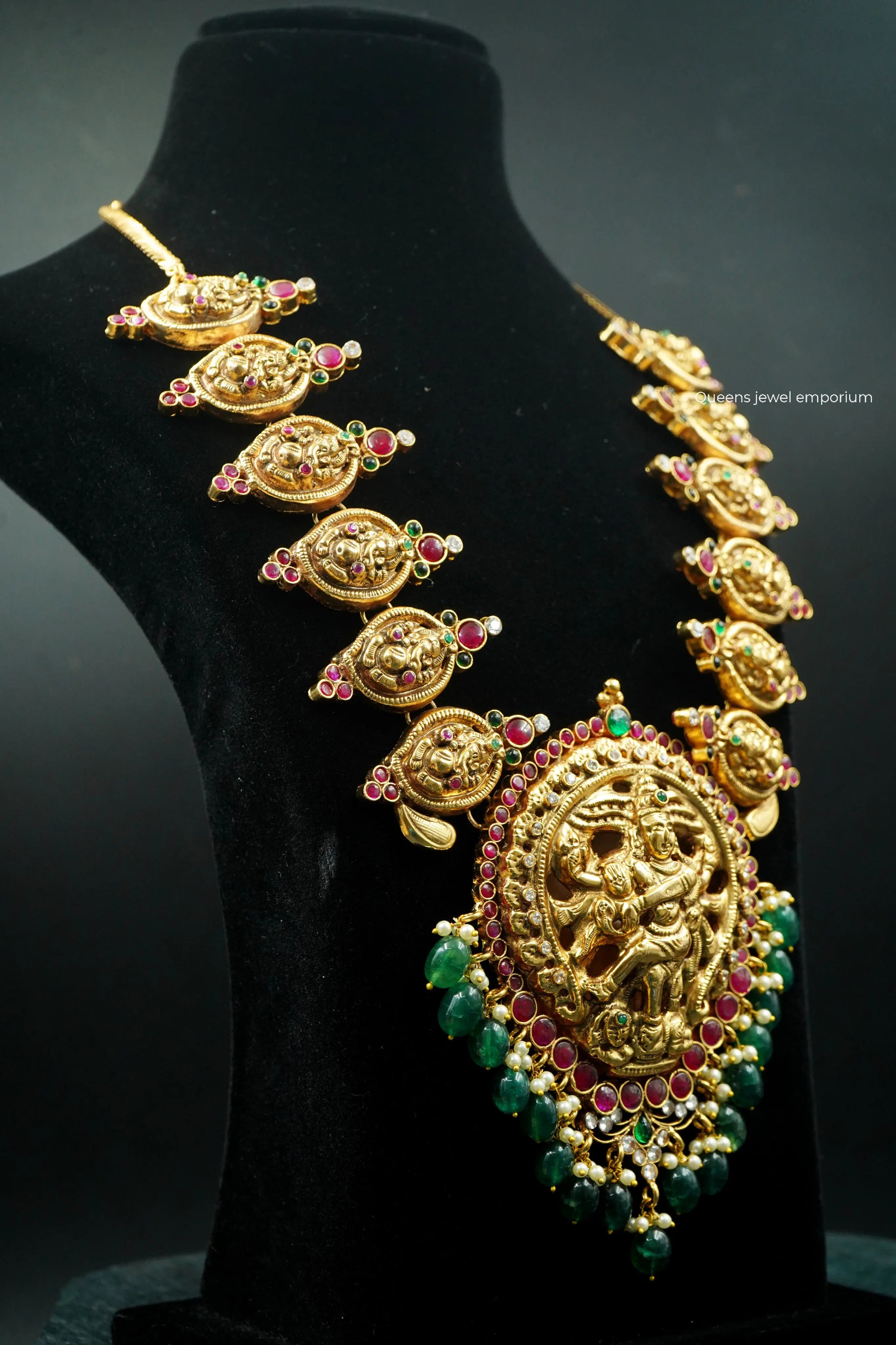 Nagas natarajan pendant-Chola inspired temple haram