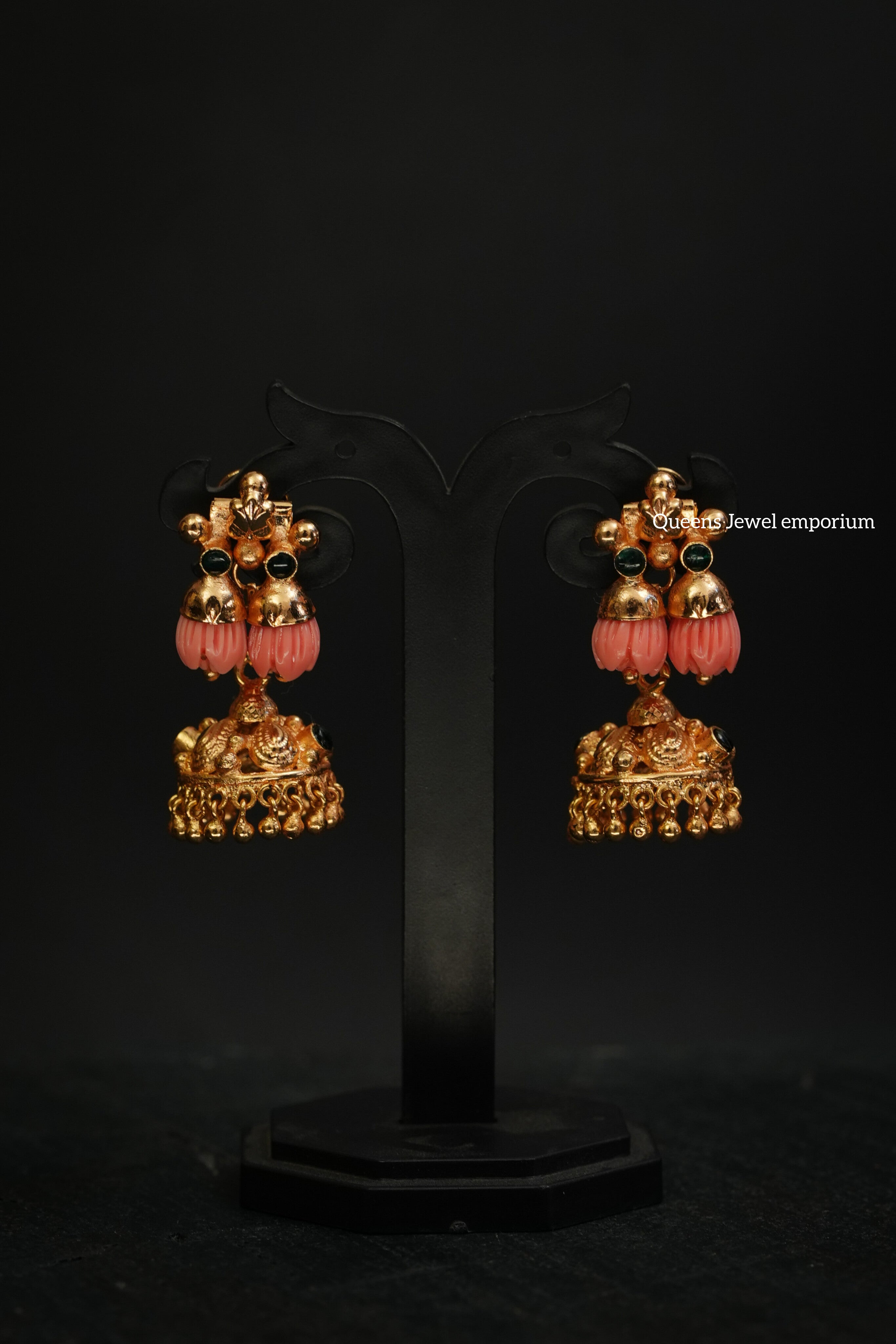 Kemp green stone-Coral stone jewellery