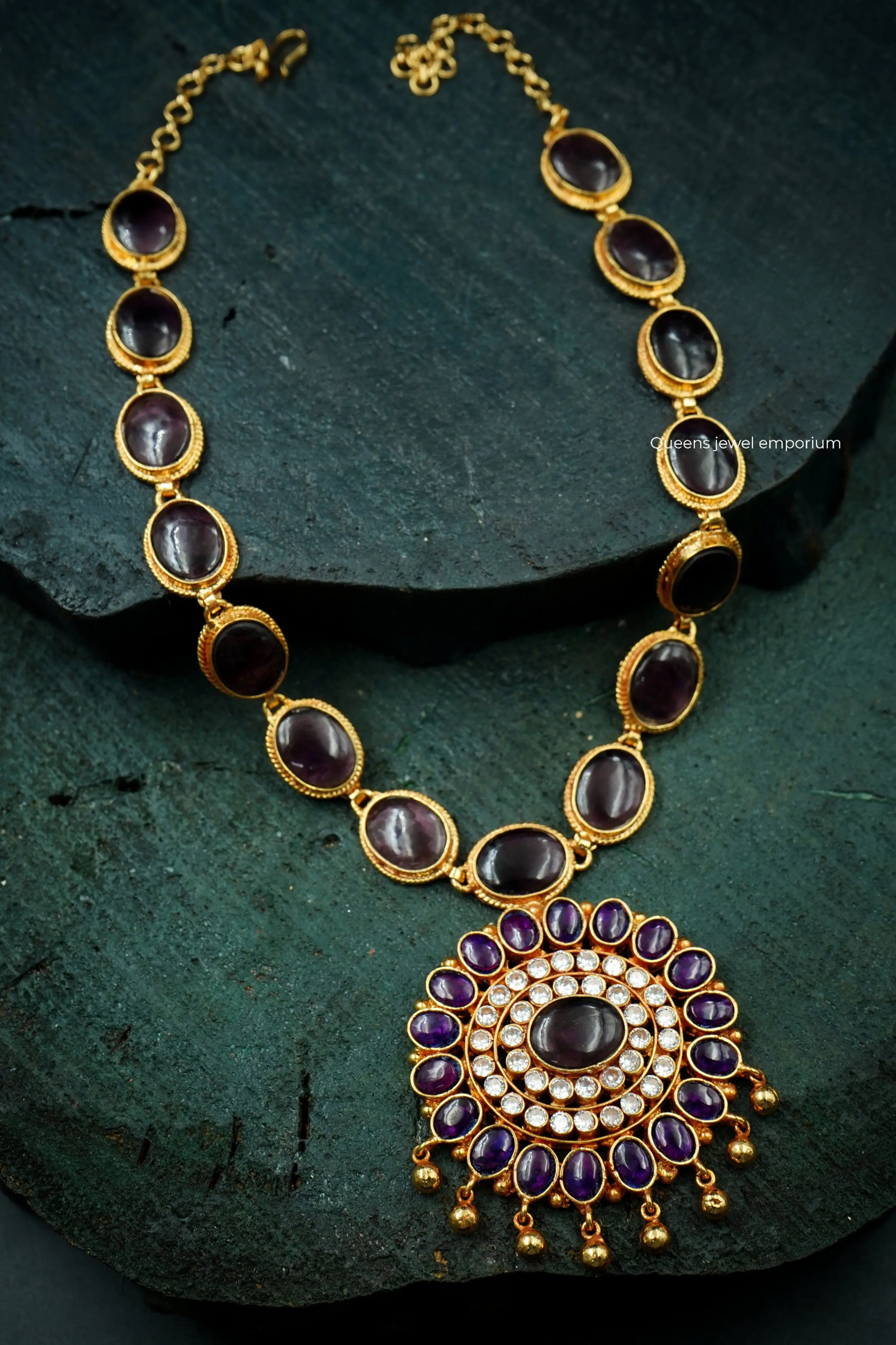 Violet color stone-Purple kemp stone