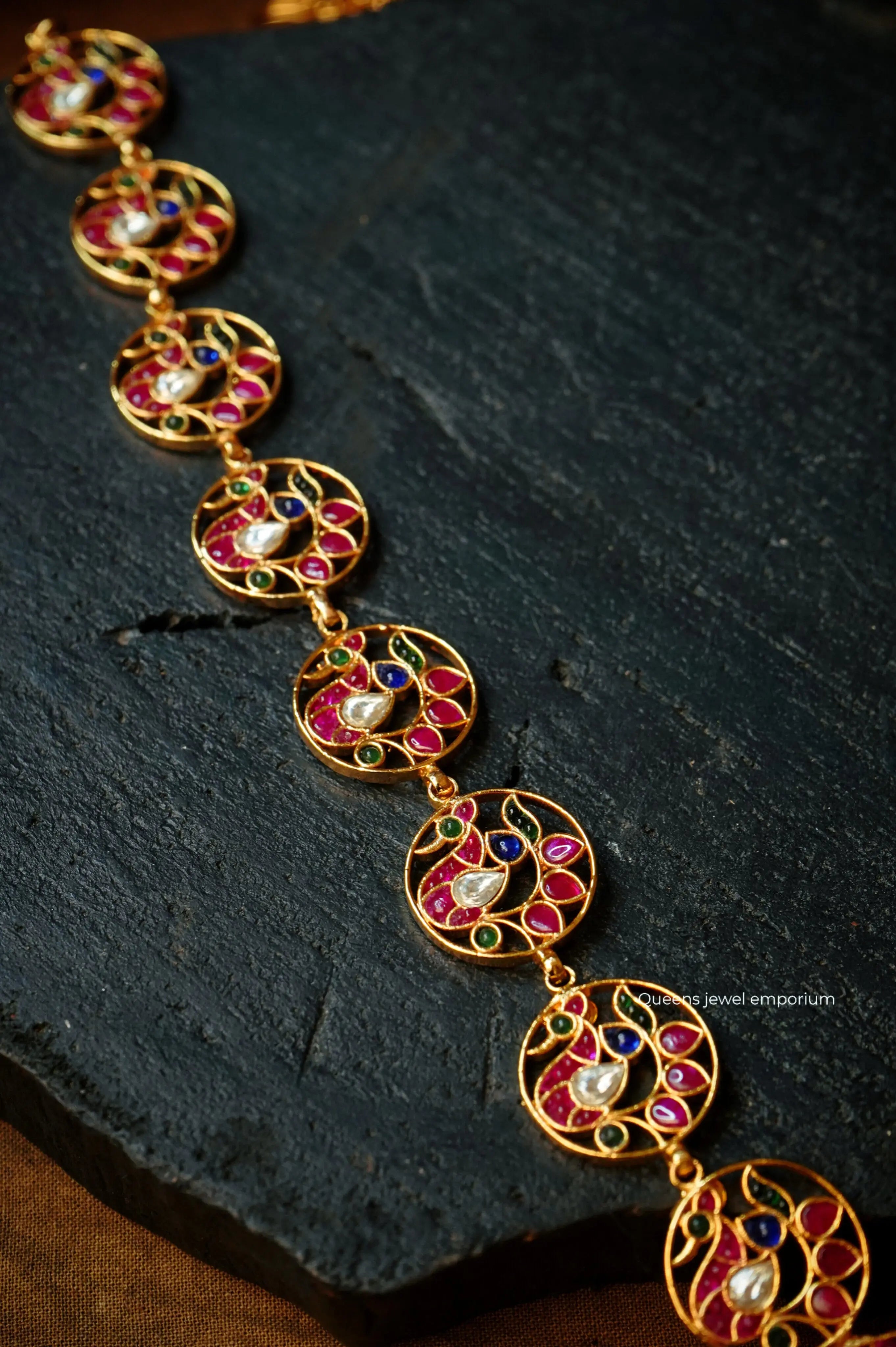 Wedding jewellery-Kemp stone haram