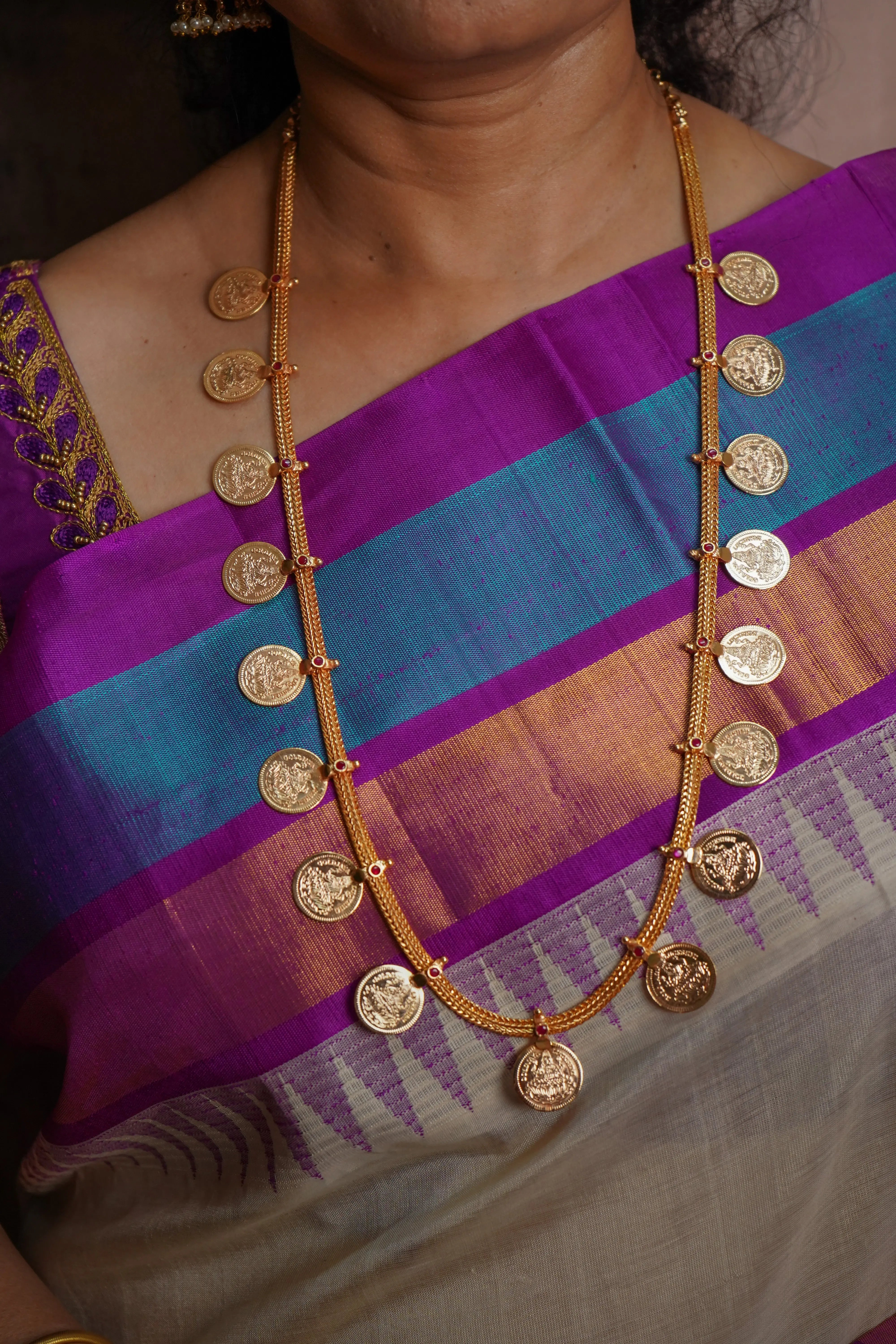 Lakshmi kasu haram-Haram with kasu design