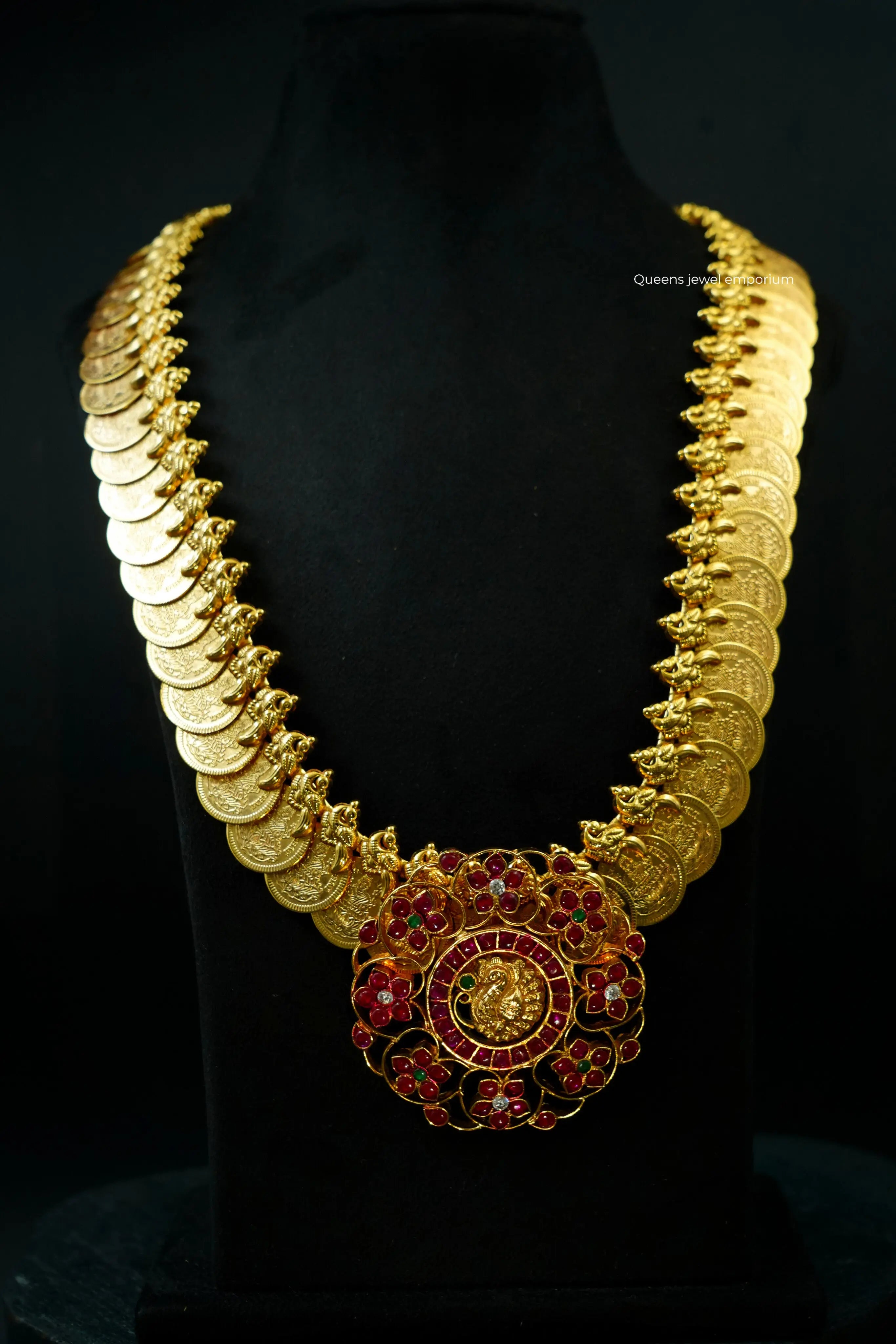 Lakshmi kasu traditional haram-South indian kizhi kasu