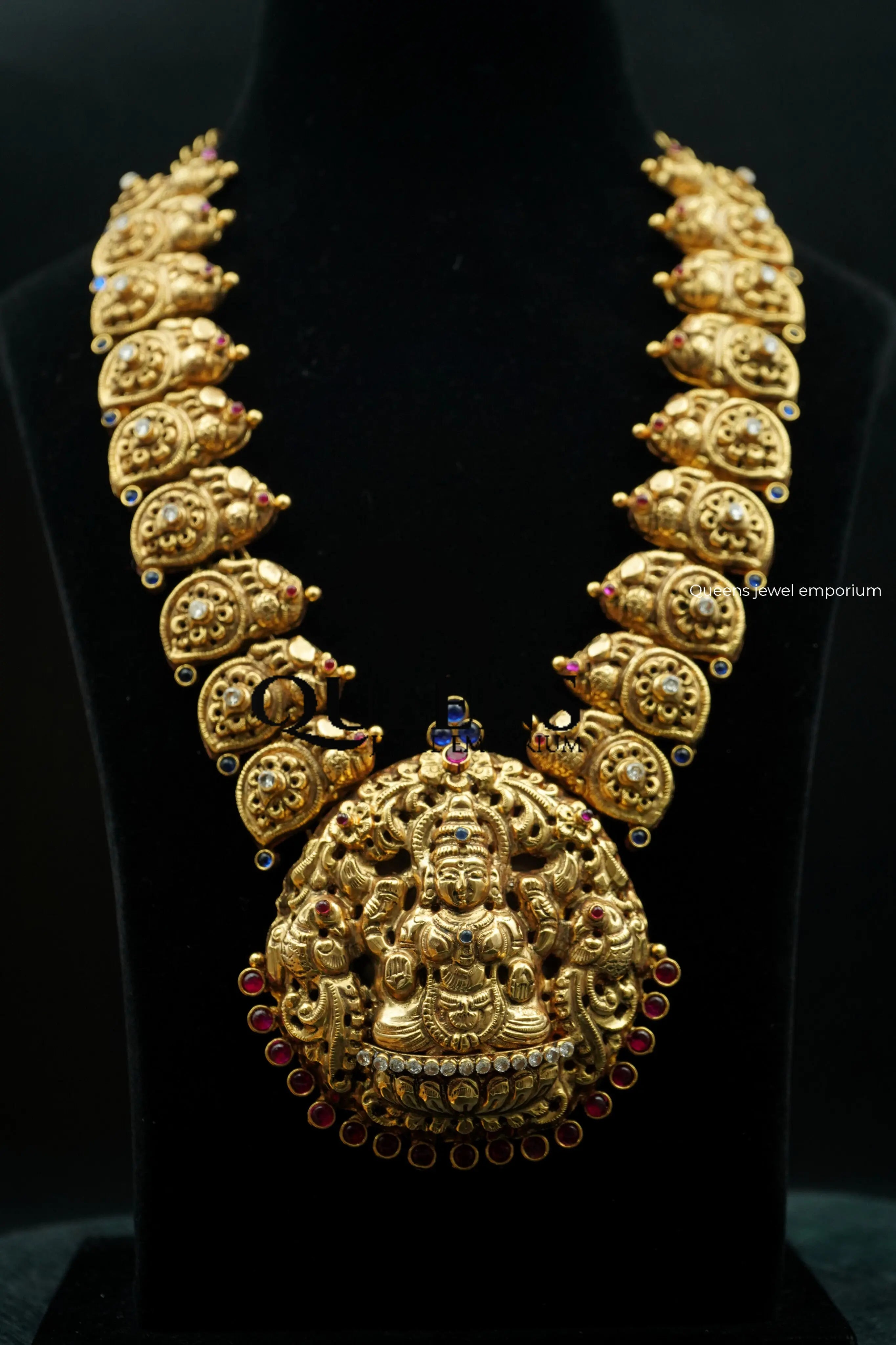 Lakshmi pendant mango haram-Traditional nagas mango haram