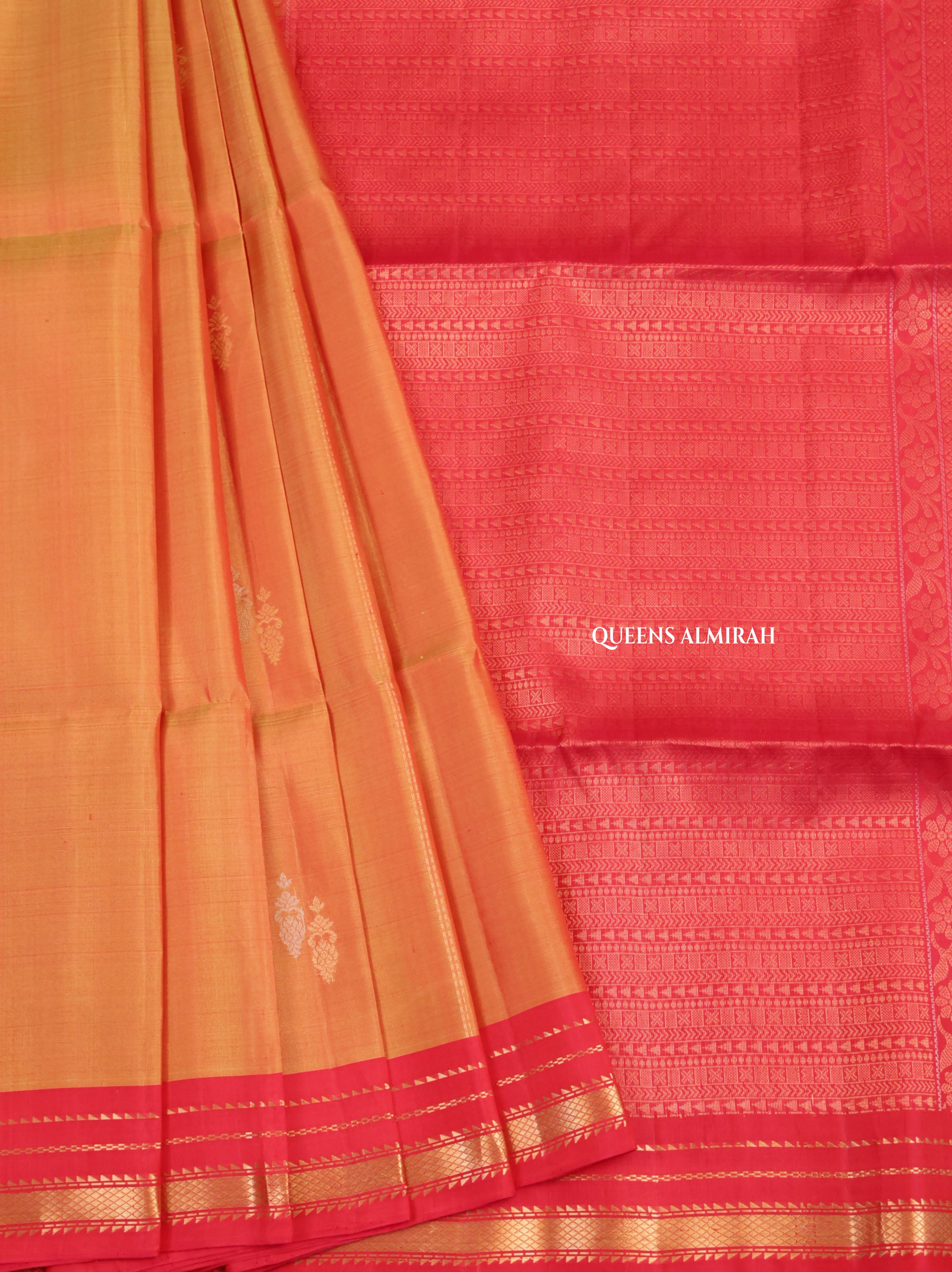 Festive soft silk drape