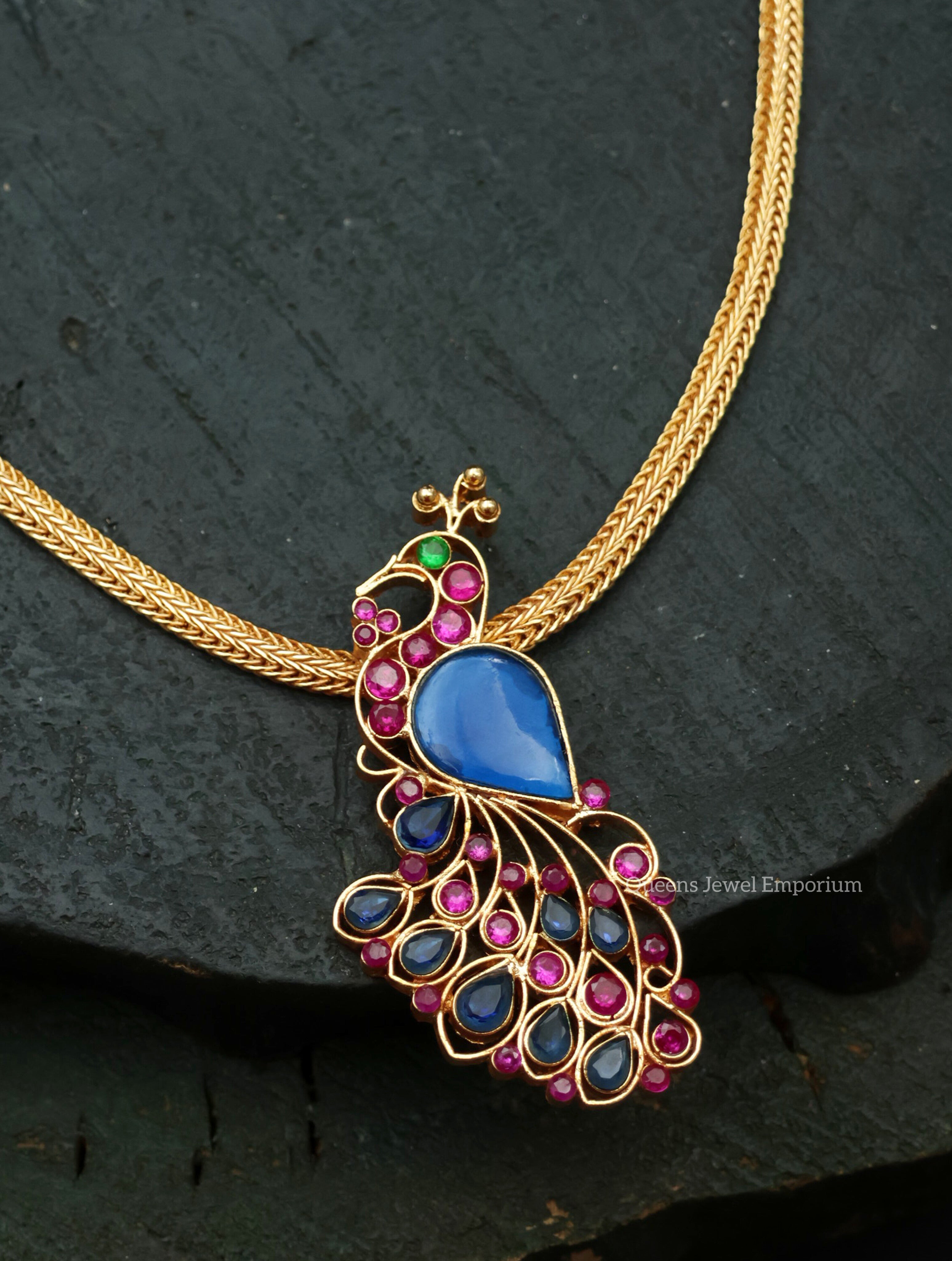 Occasional jewellery-blue color stone jewellery