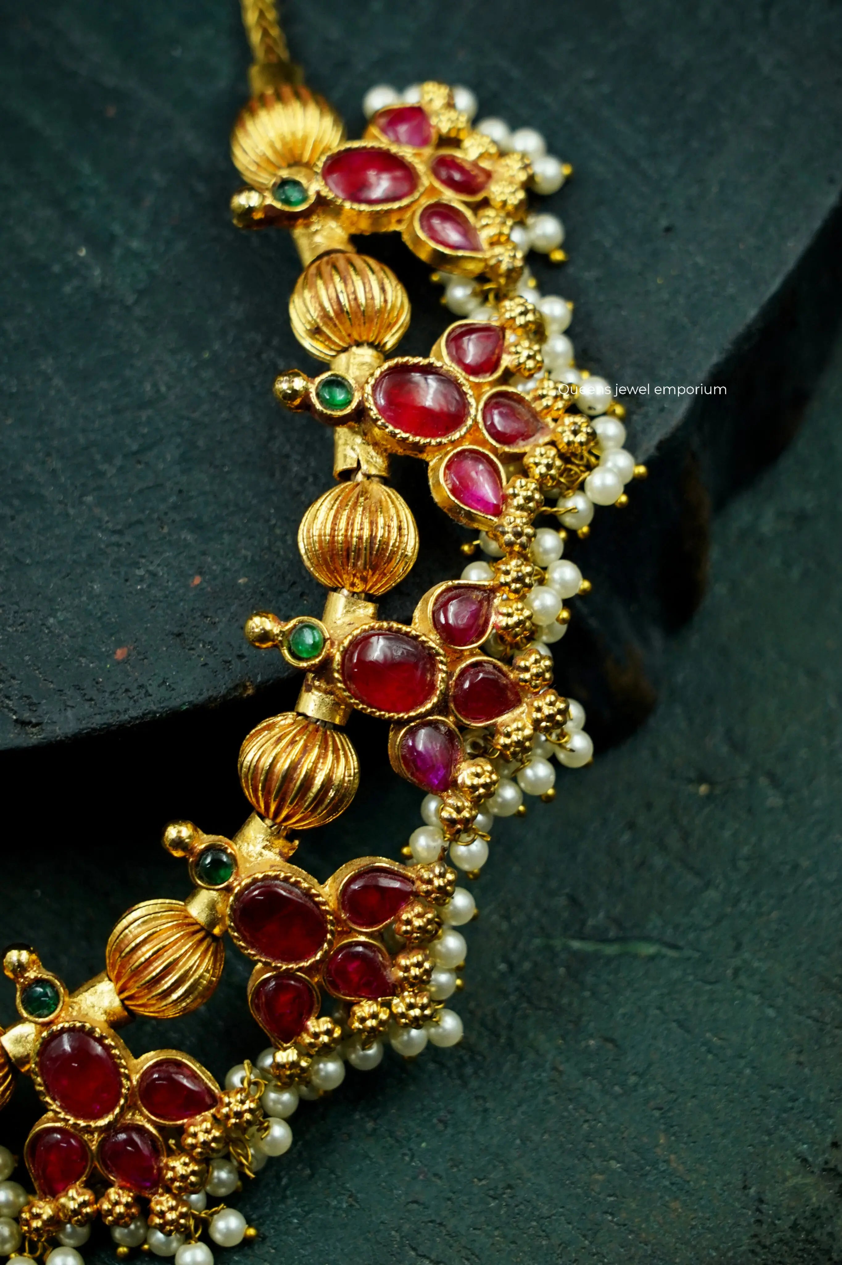 Heritage guttapusalu jewellery-Traditional telugu jewellery for bridal