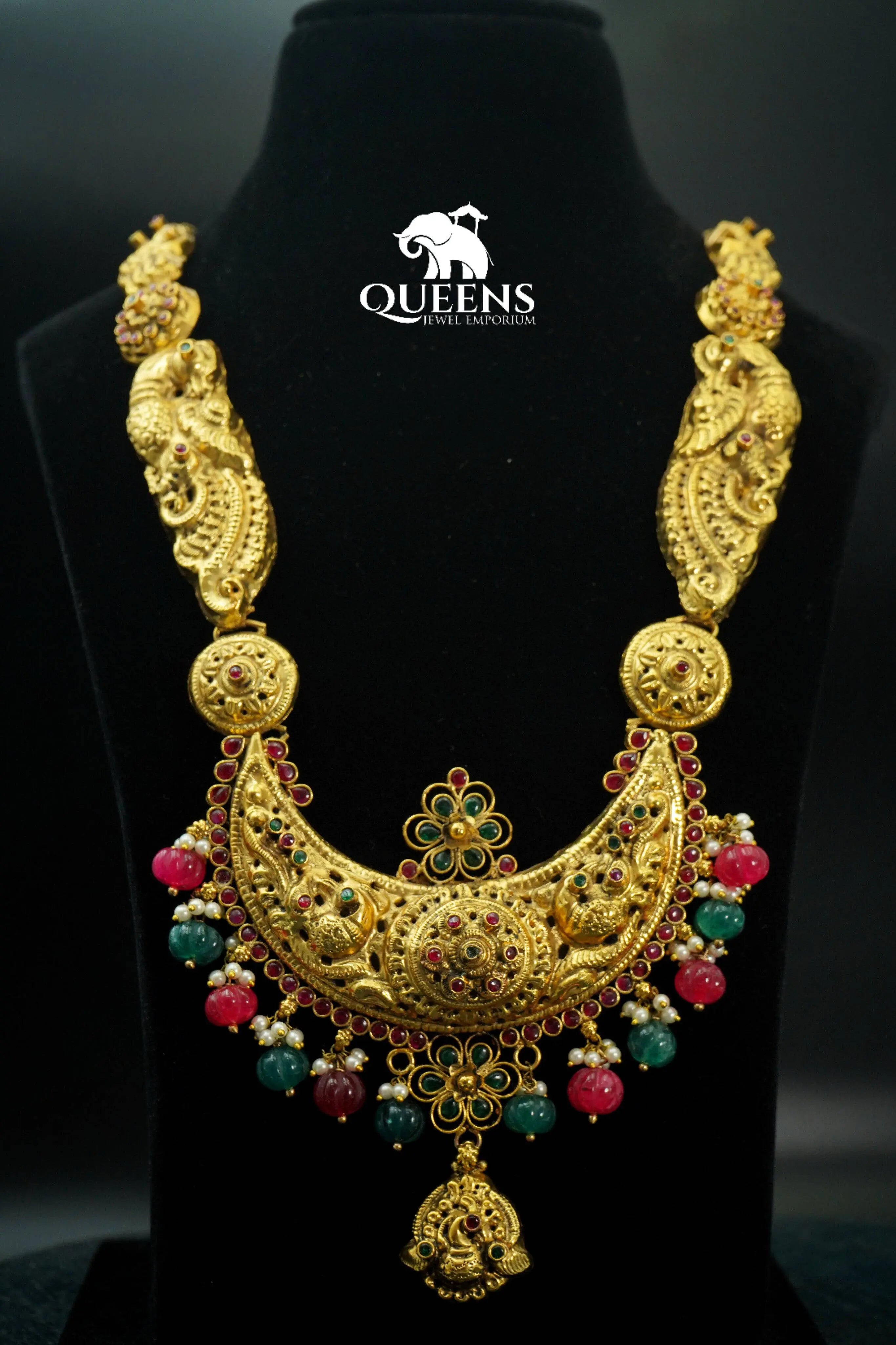 Haram for wedding muhurtham-Grand nagas pendant