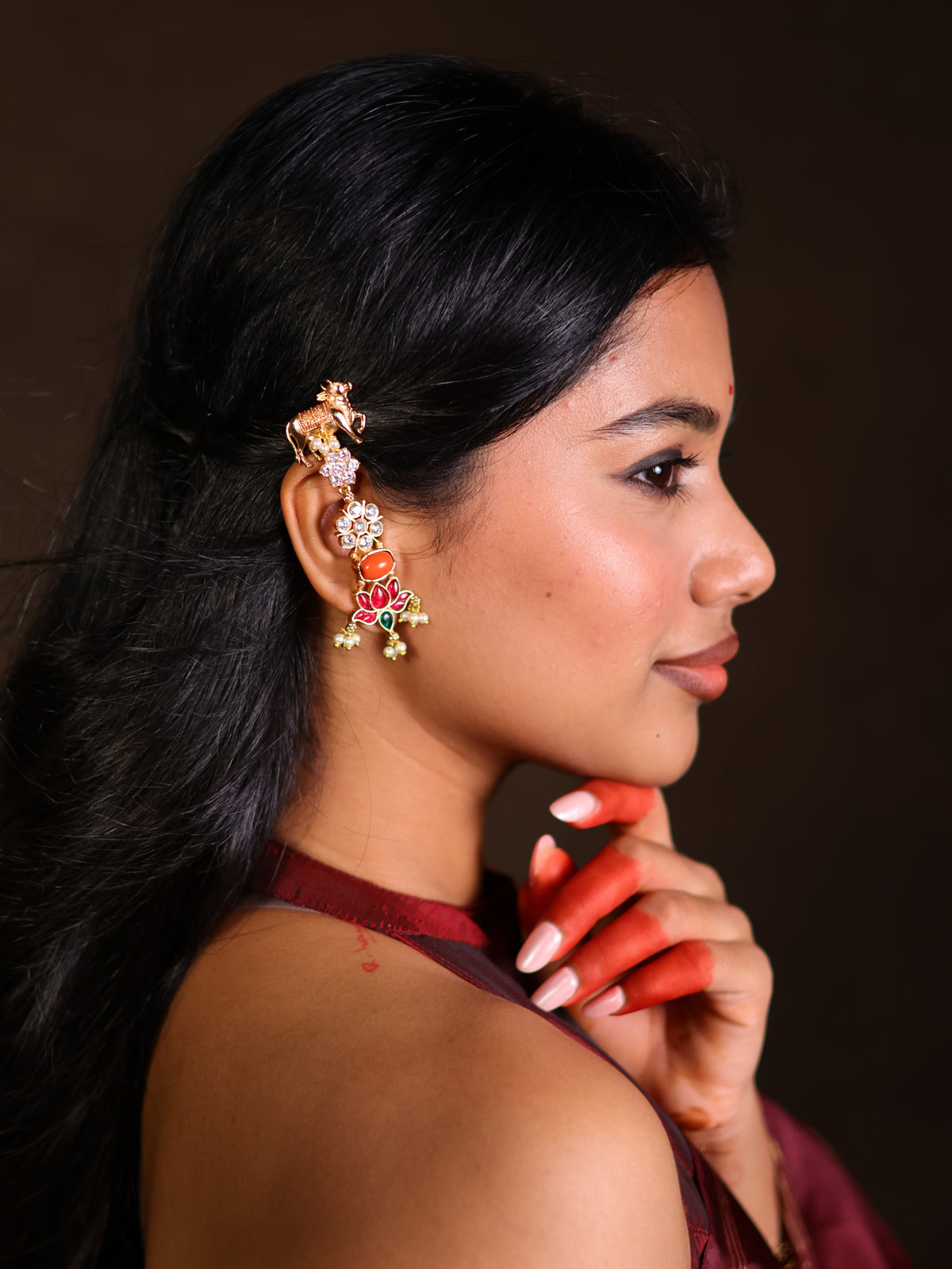 Temple design ear set-Ear set for weddings