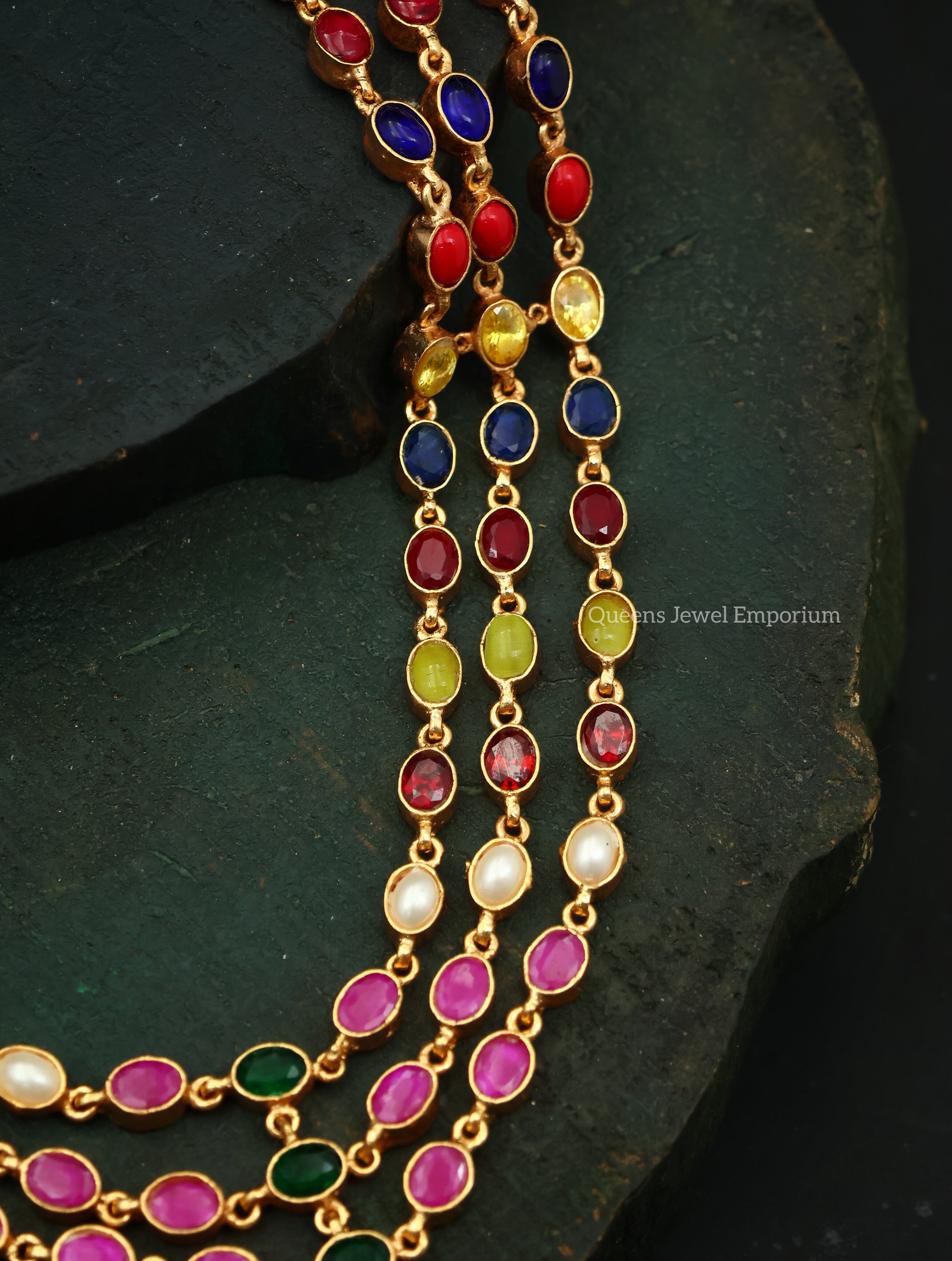 Navaratna Stone Haram-Layered Haram