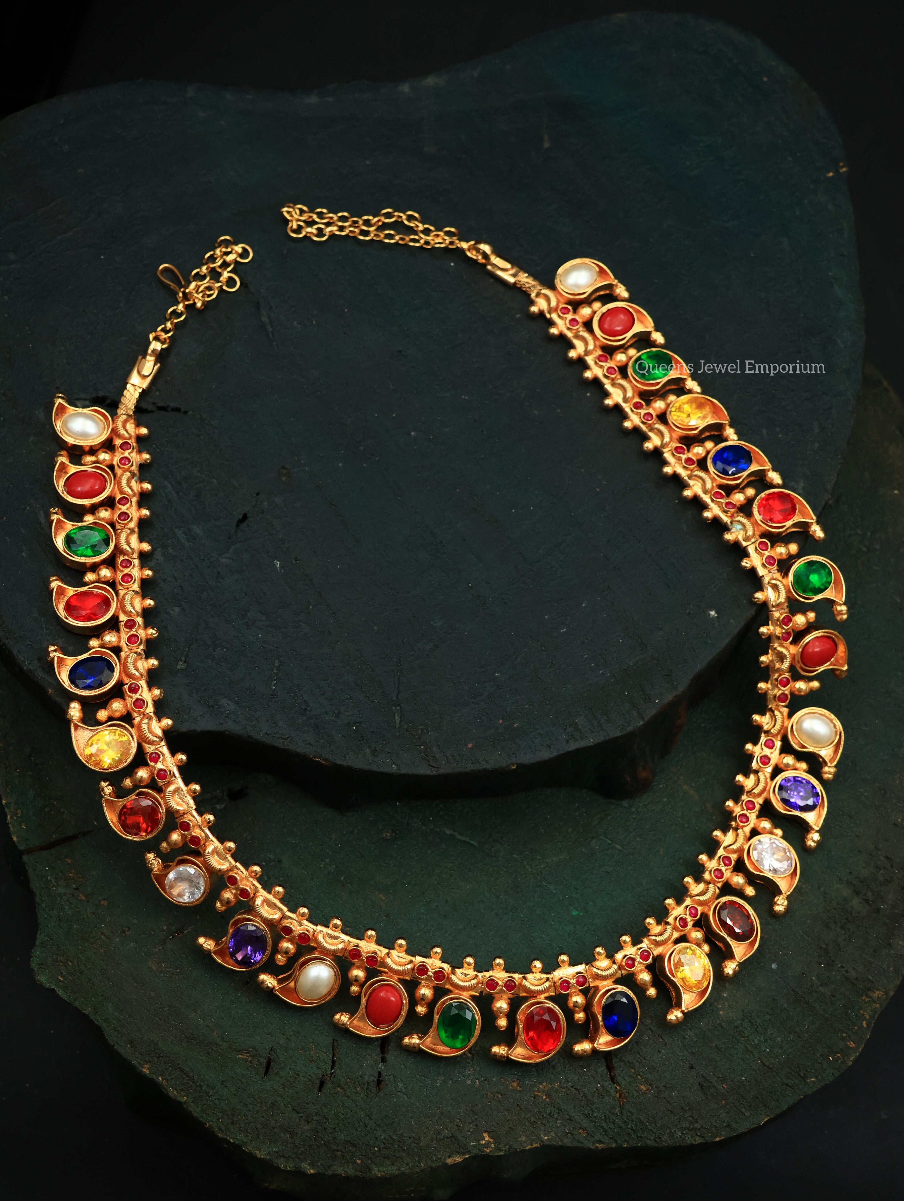 Multicolor stone jewellery-Coral stones jewellery