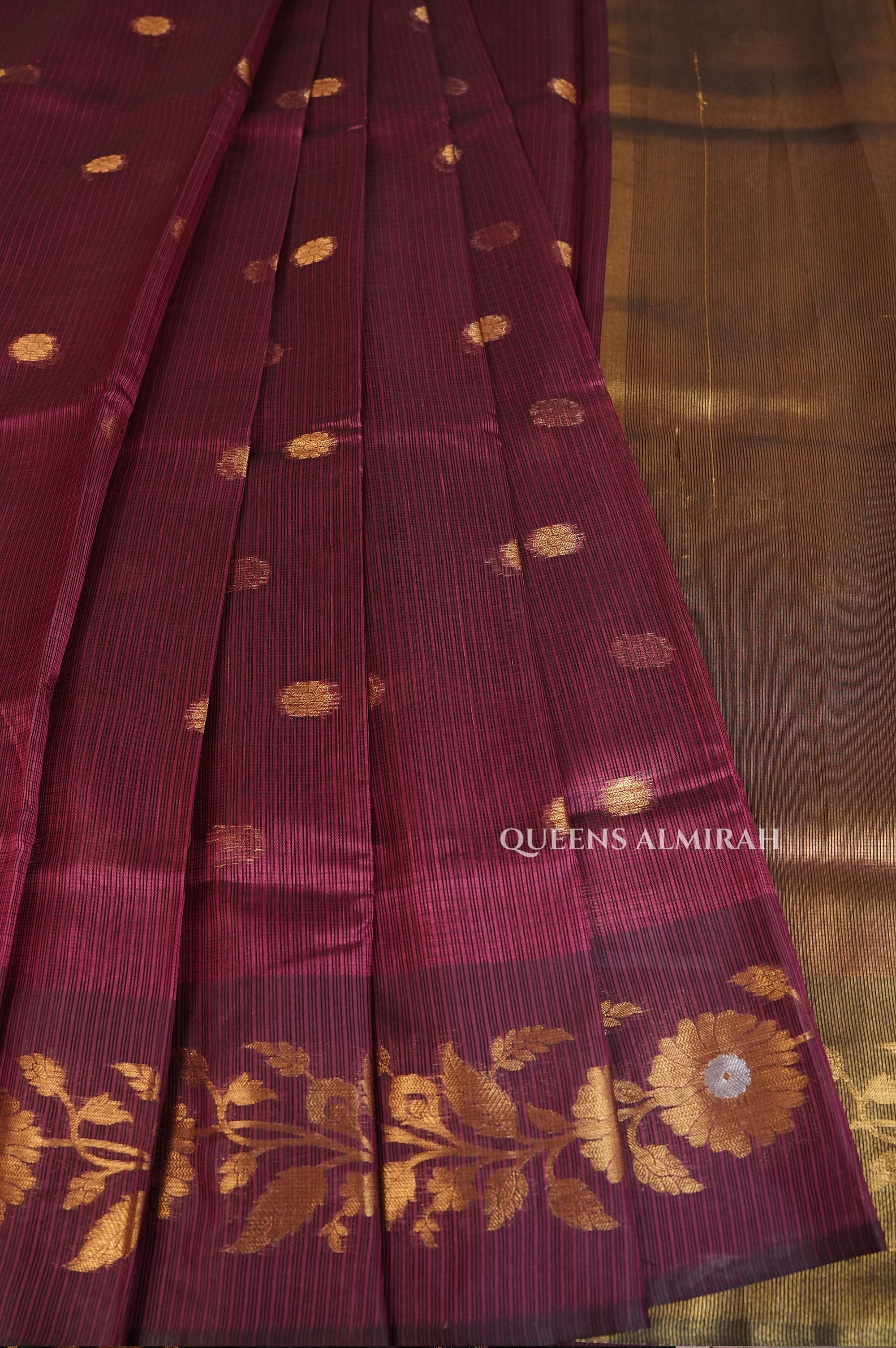 Purple Semi Kota Silk Cotton Saree