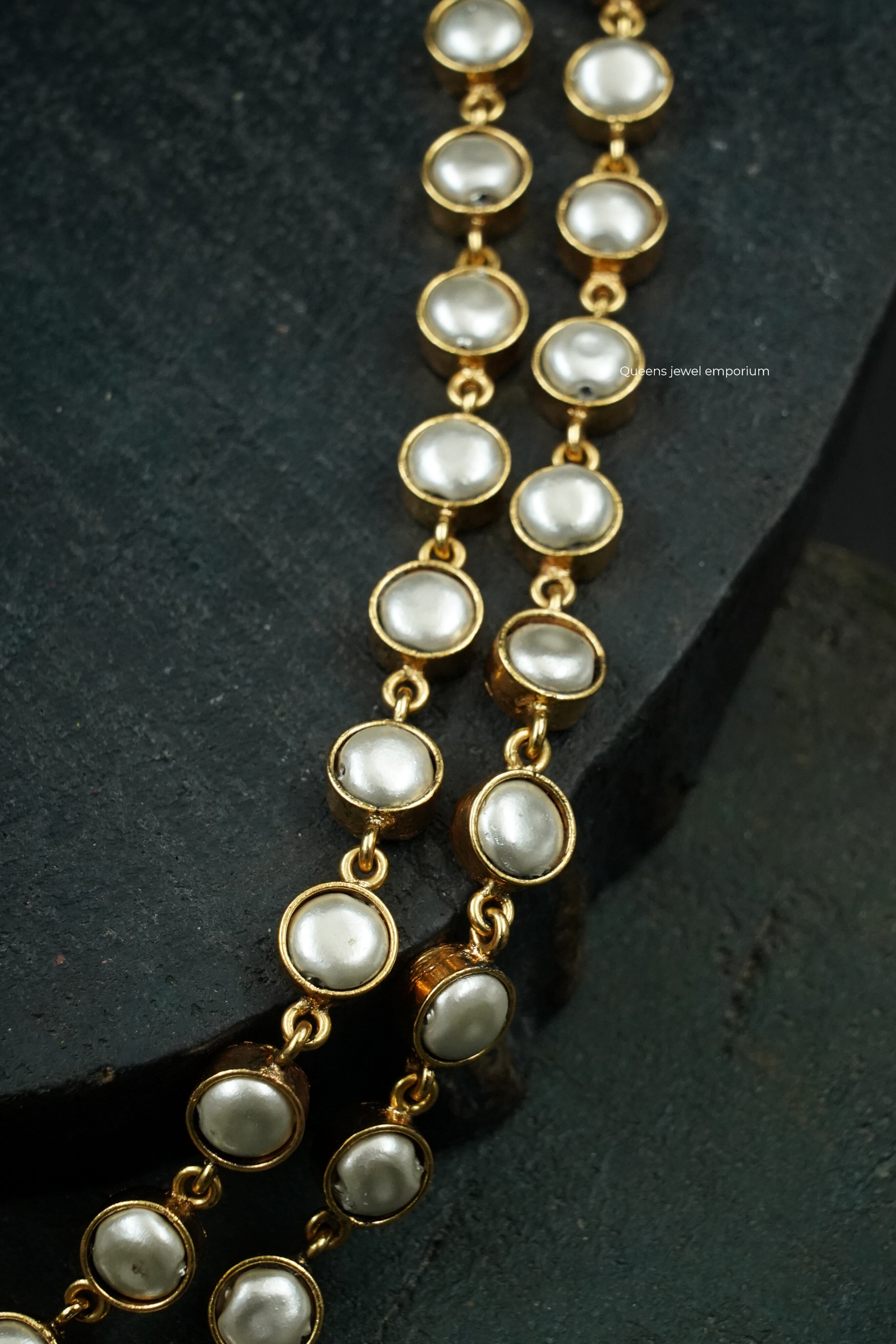 Zircon stone haram-Green cut stone jewellery