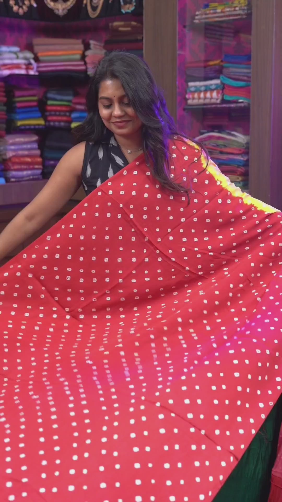 Red Modal Silk Saree 1