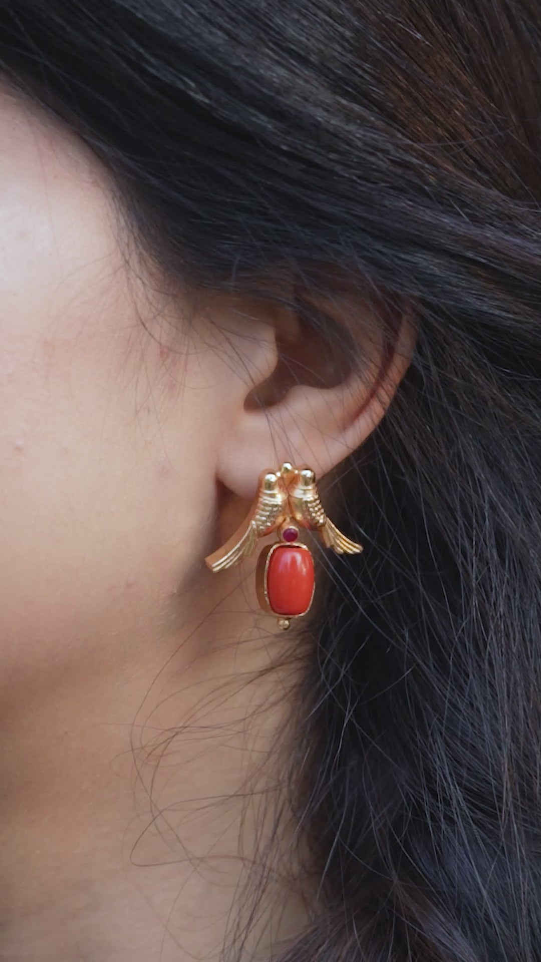Kizhi Coral Stud