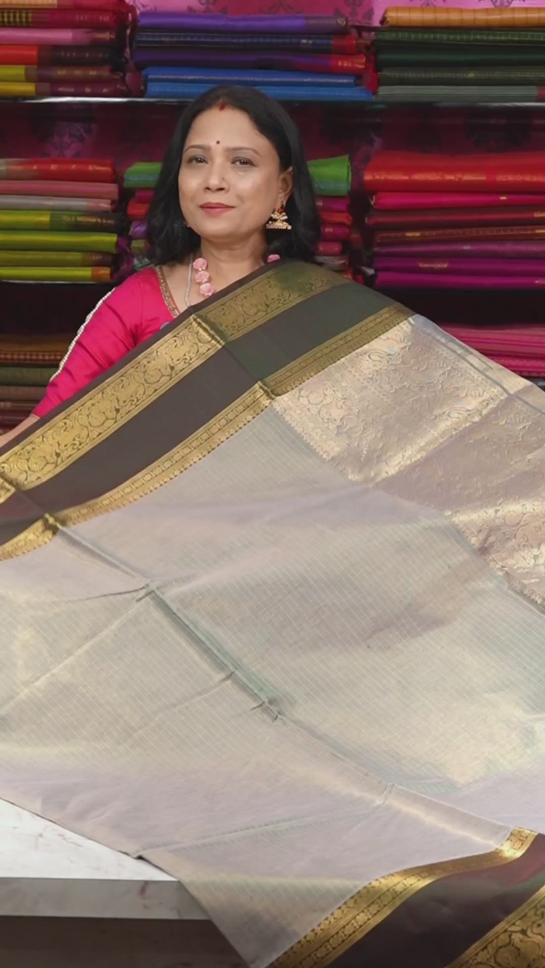 Pastel Green With Manthulir Green Payadi Chettinad Silk Cotton Saree