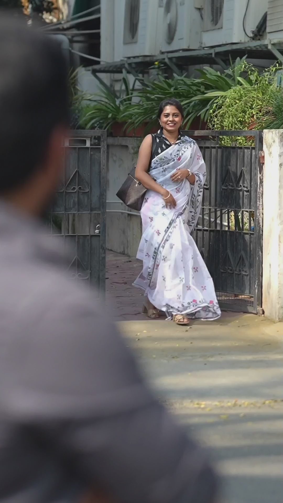 White Jamdani Cottoon Saree