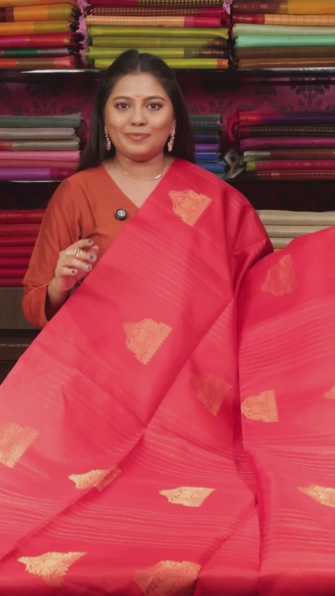 Red Pure Soft Silk Saree