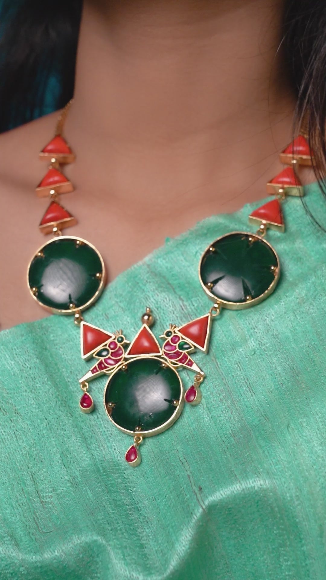 Haritha Kamala Floral Necklace