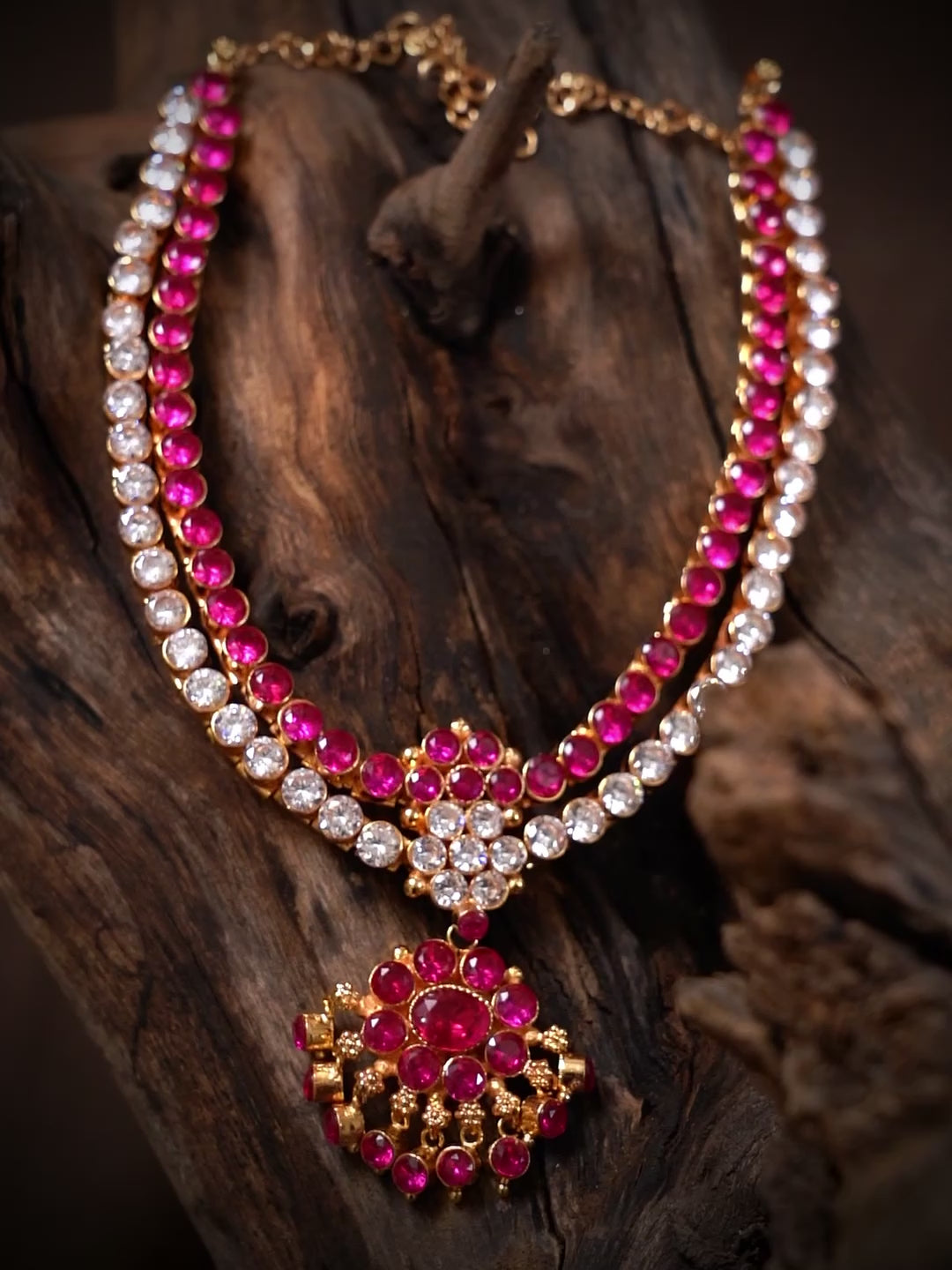 Rangoon Adigai White With Balaji Pink