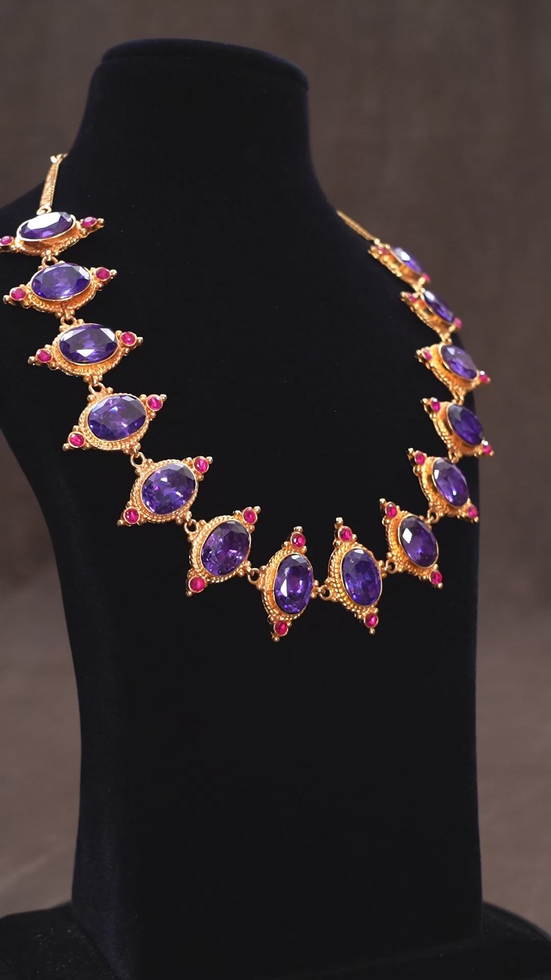 Kunkuma Mid Length Haram - Violet