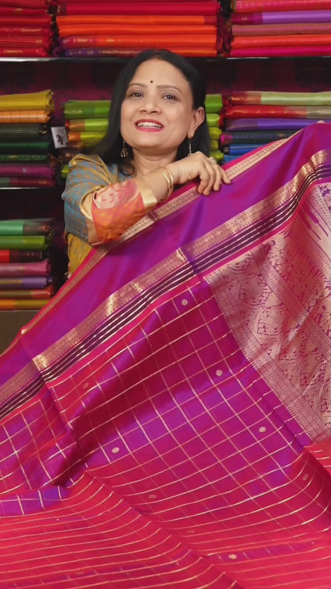 Vadamalli Purple With Gap Border Chettinad Silk Cotton Saree