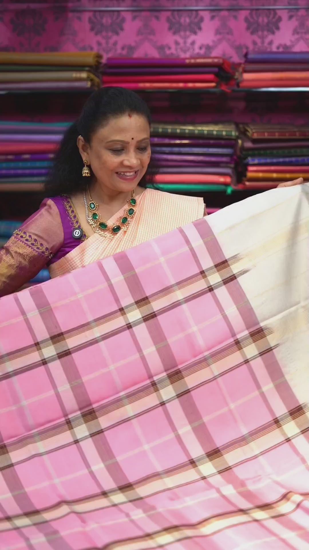 Rose Milk Pink  Pure Soft Silk Saree