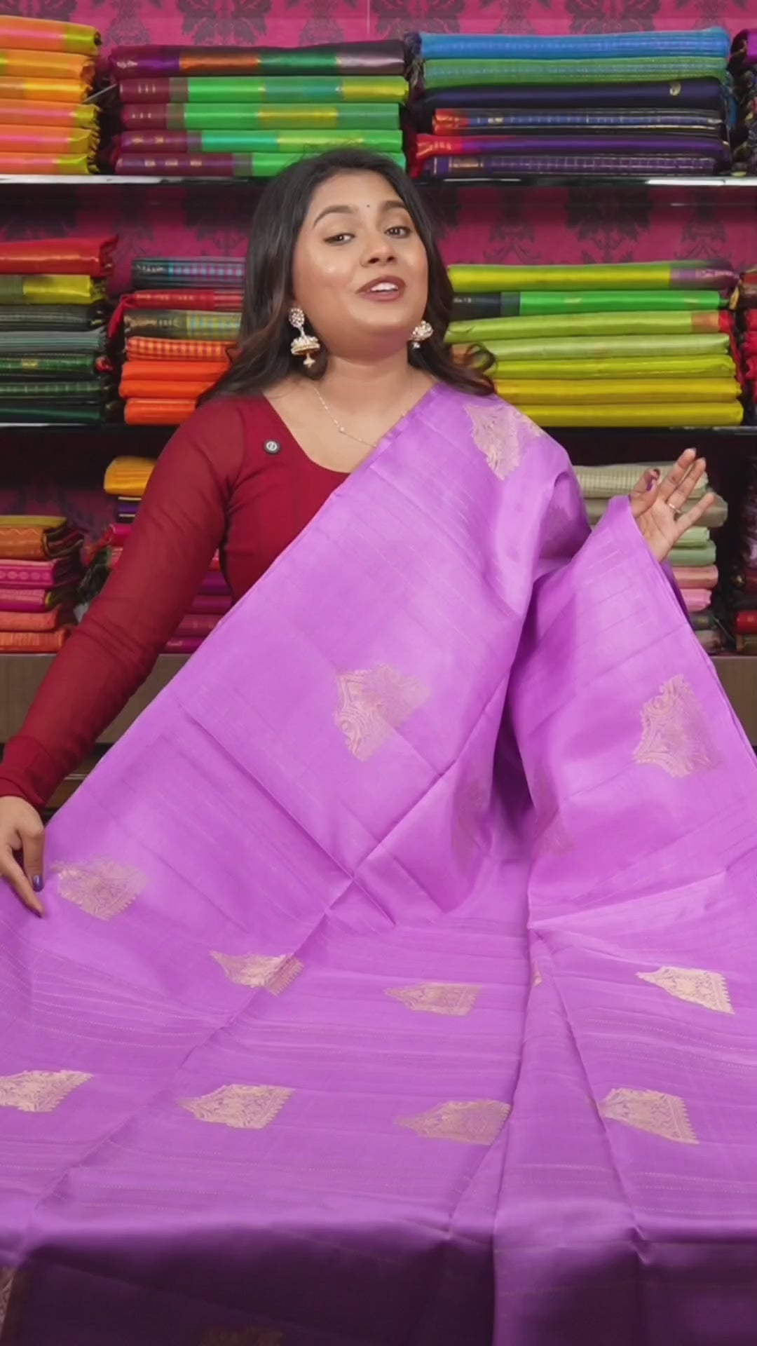 Pink Pure Soft Silk Saree