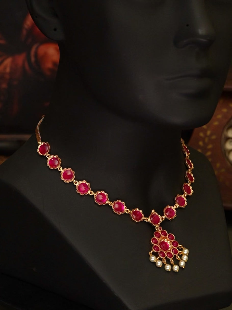 Banumathi Necklace - Balaji Pink