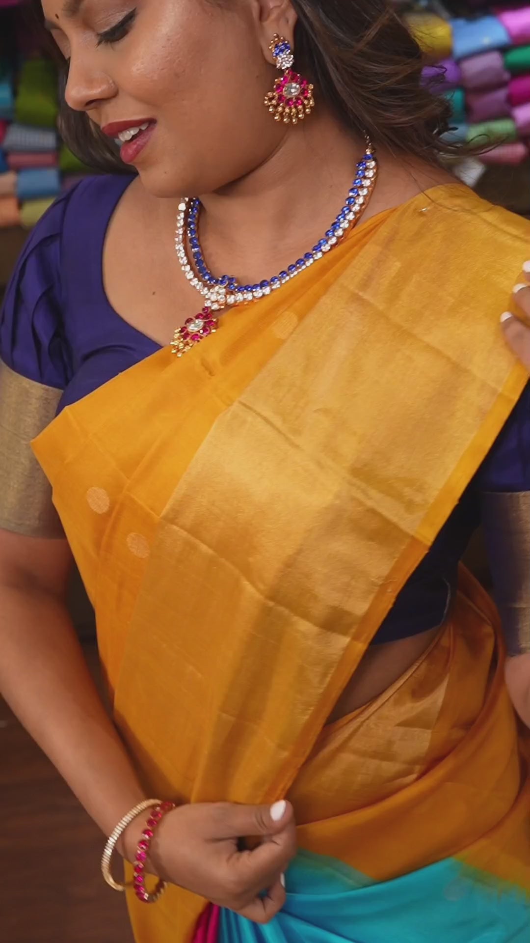 Chathurvarna Pure Soft Silk Saree