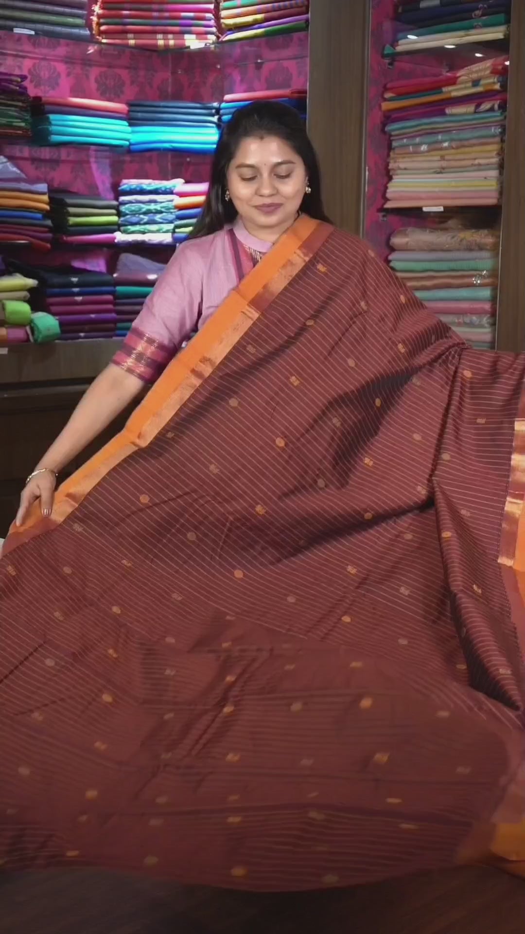 Wine Red With Yellow Budget Silk Cotton Saree