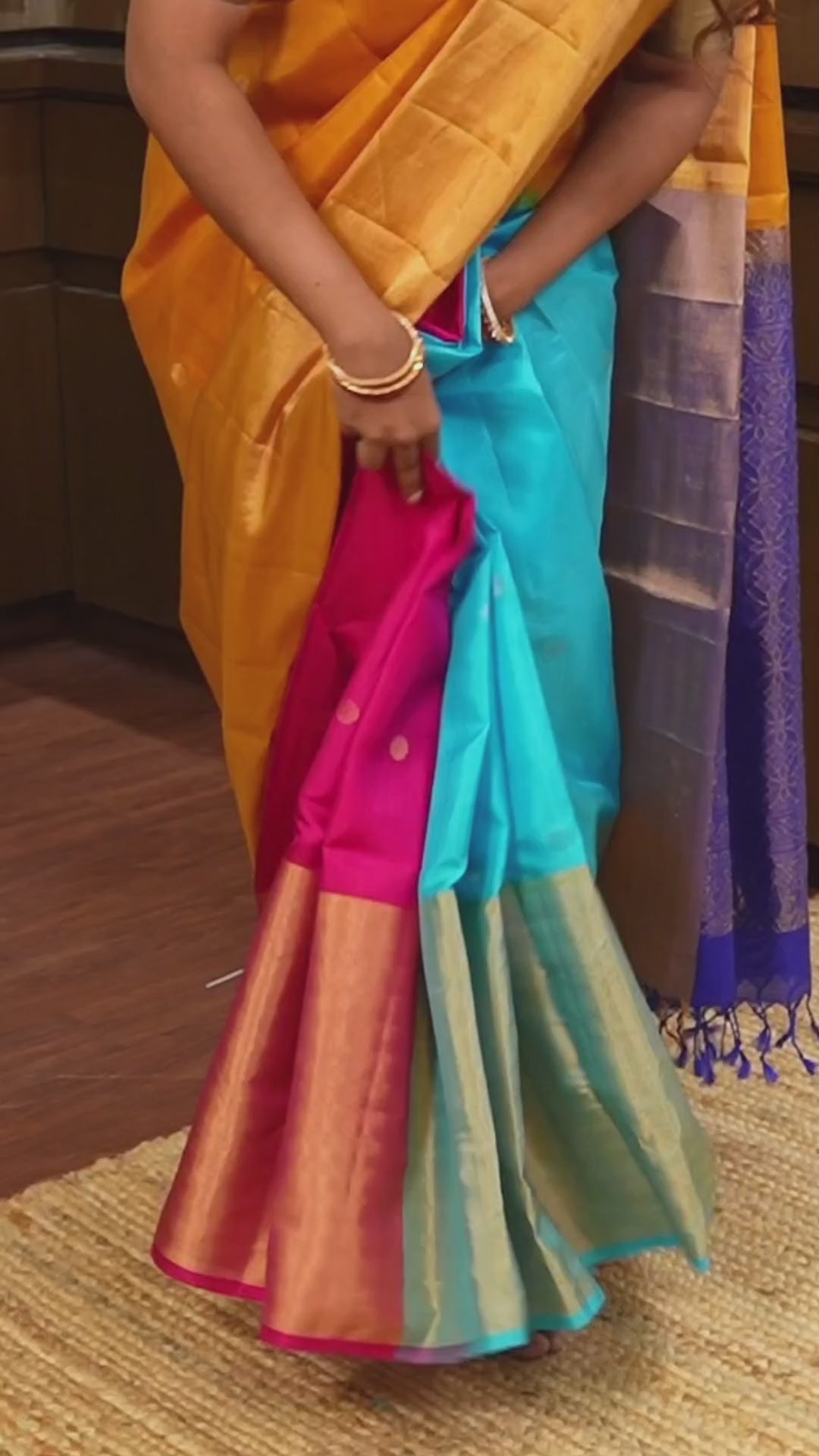 Chathurvarna Pure Soft Silk Saree