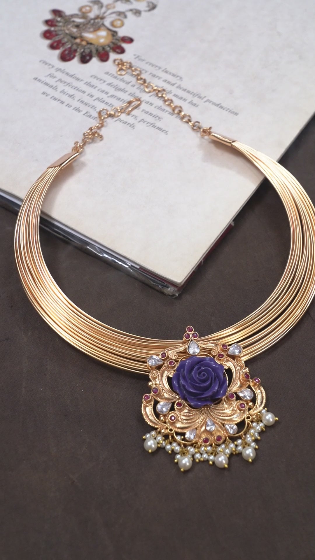 Roshitha Pendant - Violet