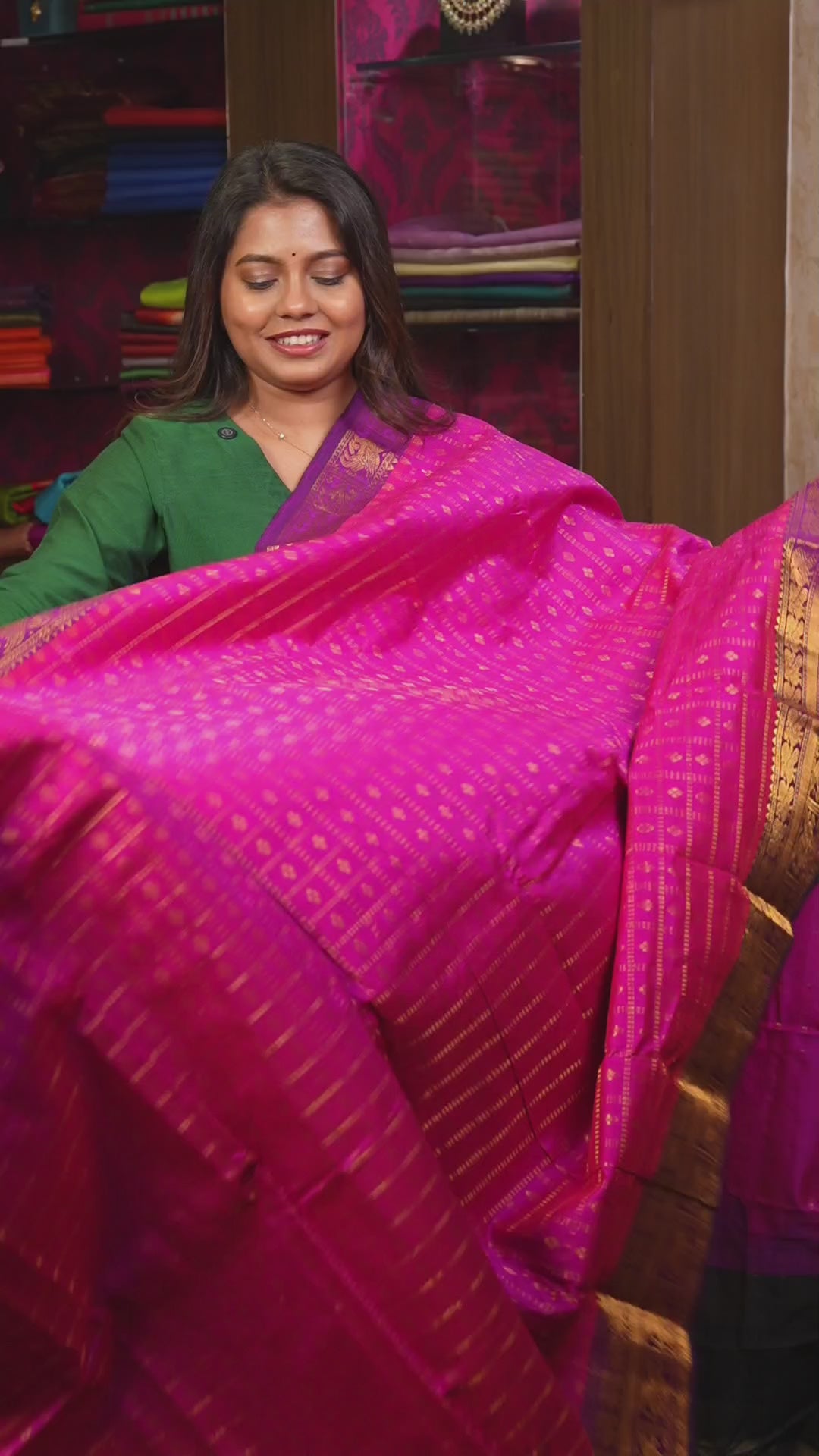 Rani Pink Budget Silk Cotton Saree