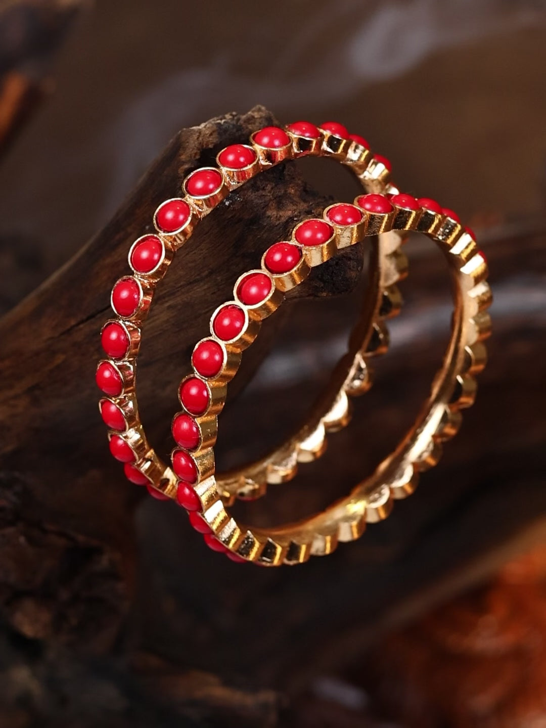 Savithri Bangles - Coral