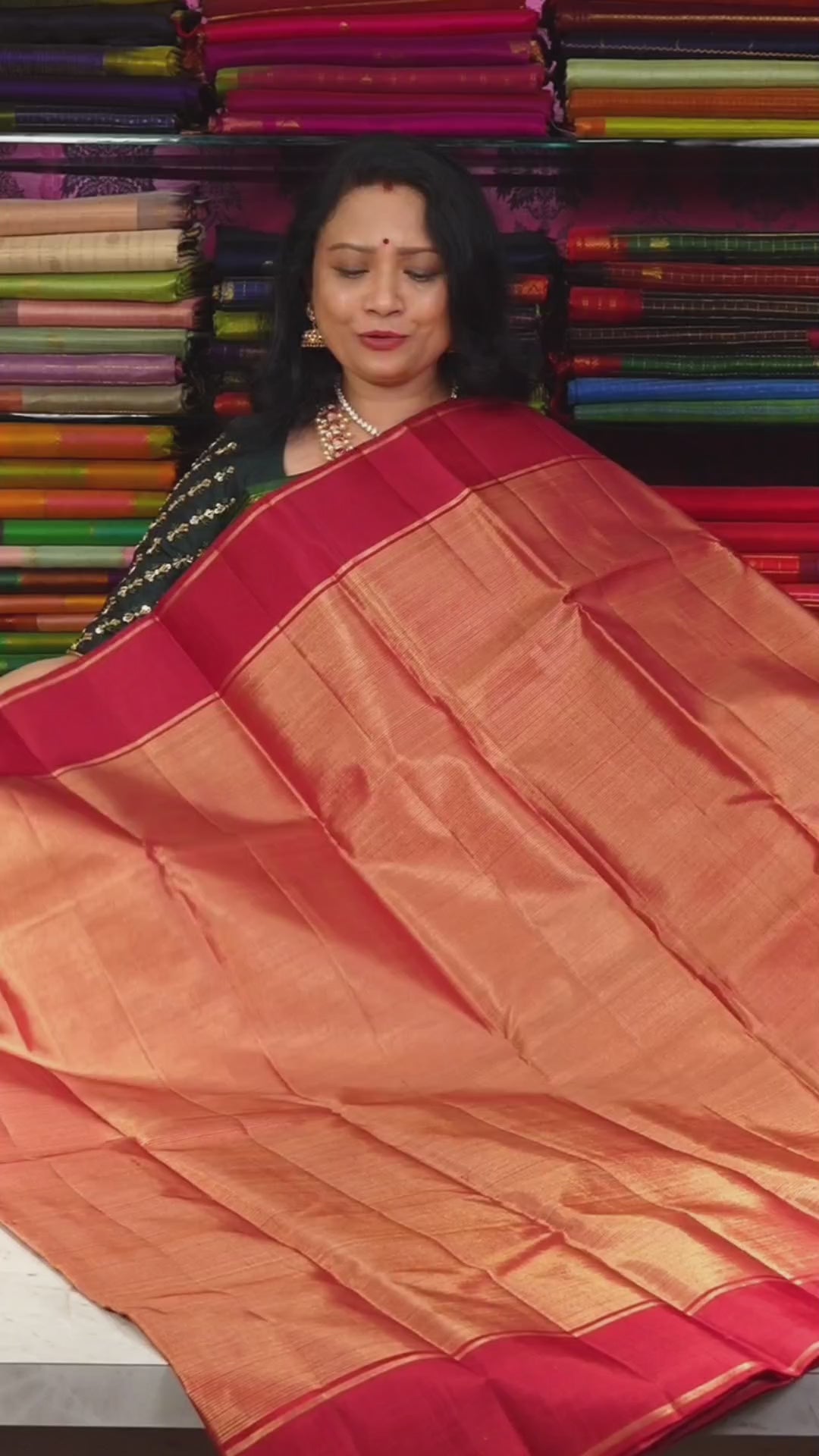 Maroon Pure Kanchivaram Silk Saree