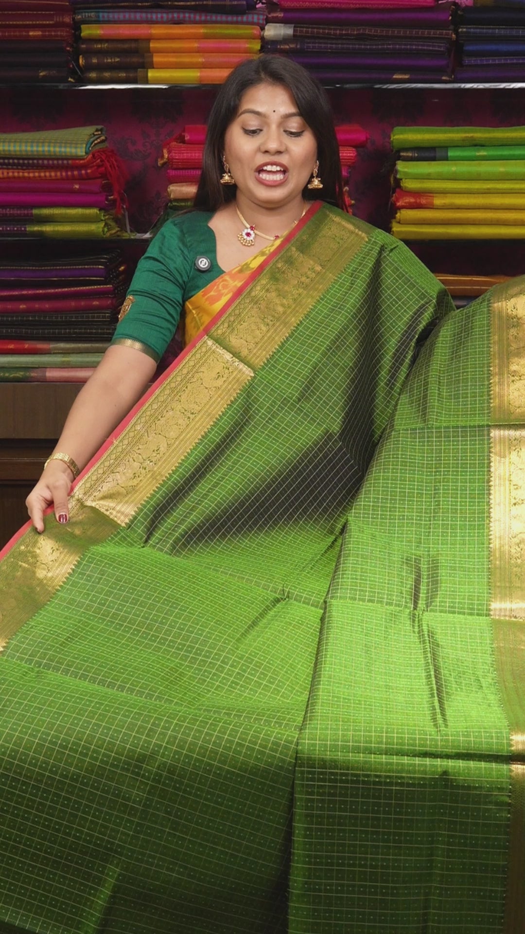 Green Chettinad Silk Cotton Saree