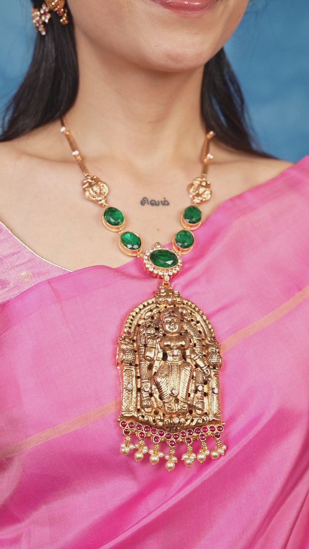 Meenakshi Alankara Haram - Green