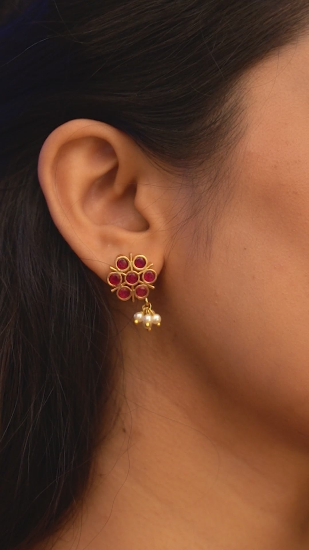 Bhavani Devi Kemp Earrings