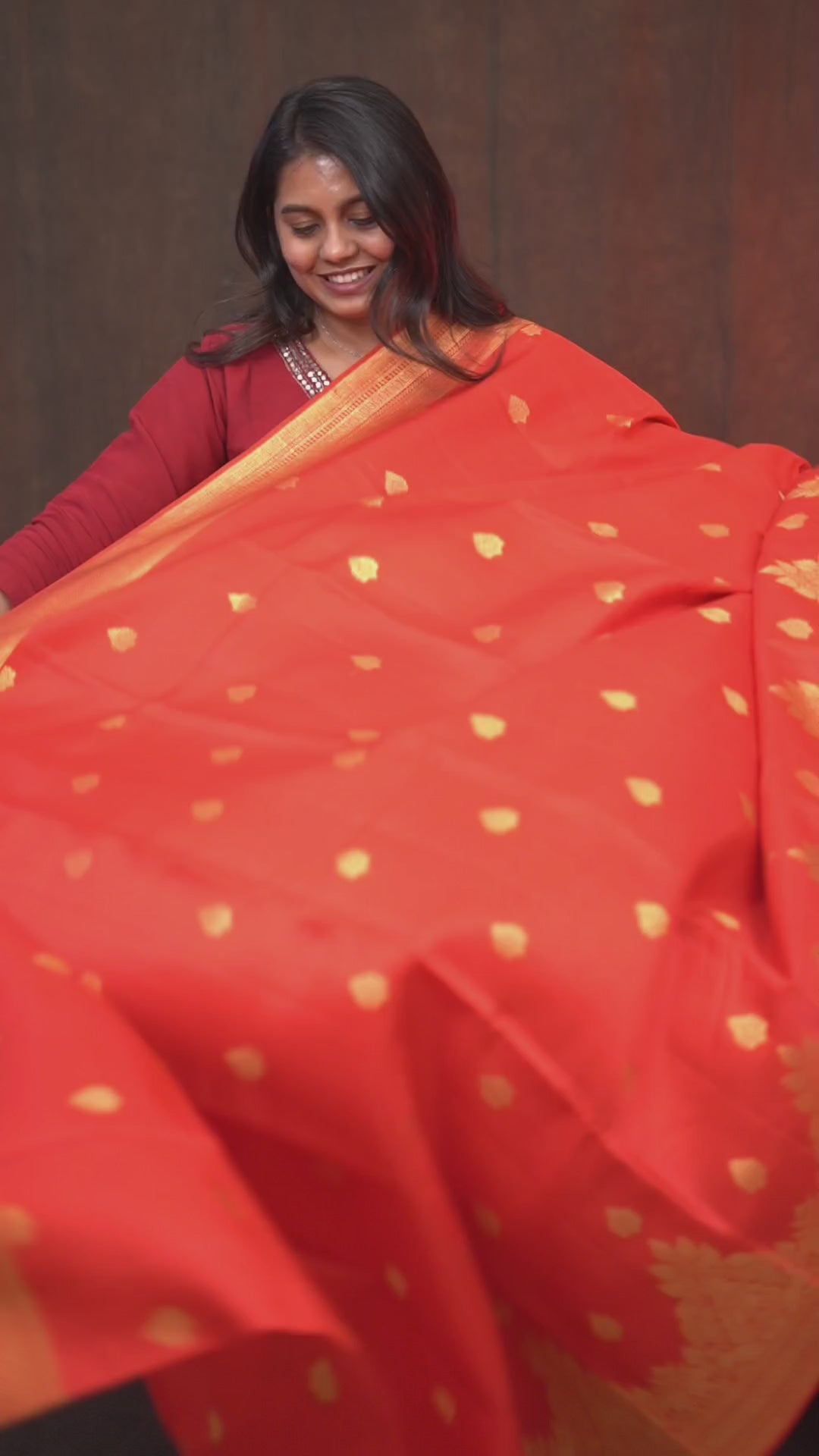 Red Pure Kanchivaram Silk Saree