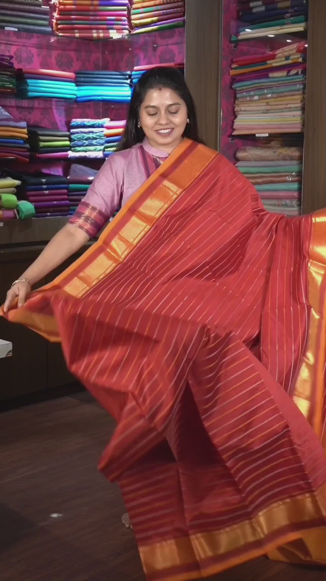 Maroon Budget Silk Cotton Saree