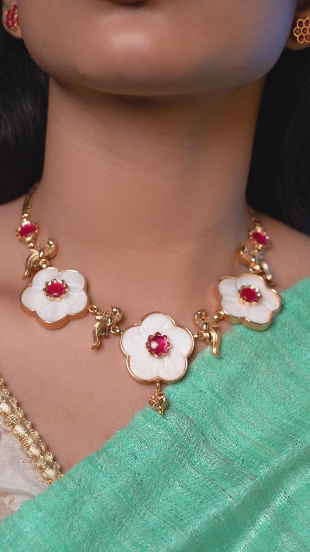 Parijat Floral Necklace