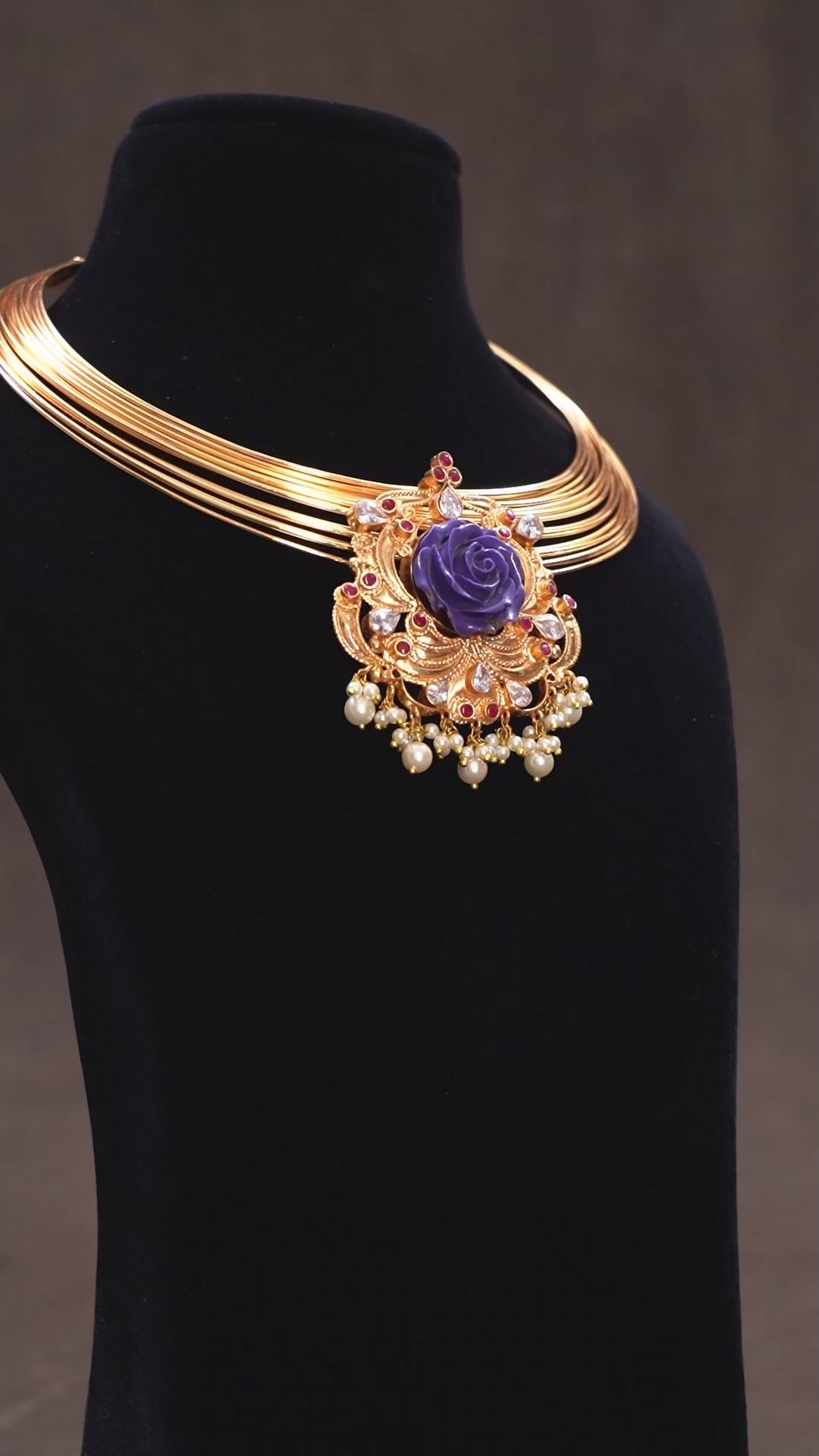 Roshitha Pendant - Violet