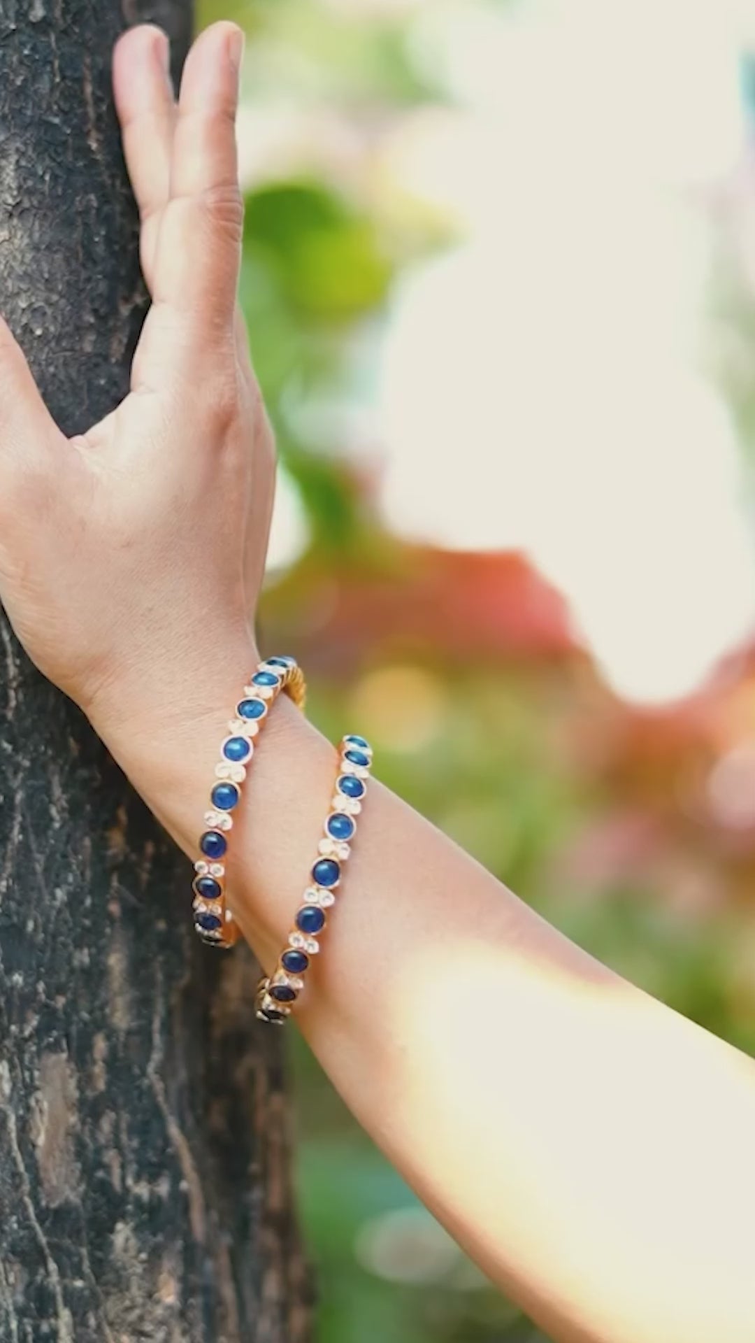 Devika Blue Kemp Bangle