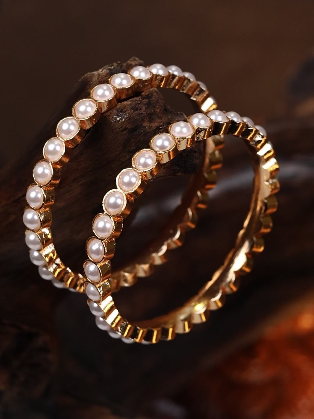 Savithri Bangles - Pearl