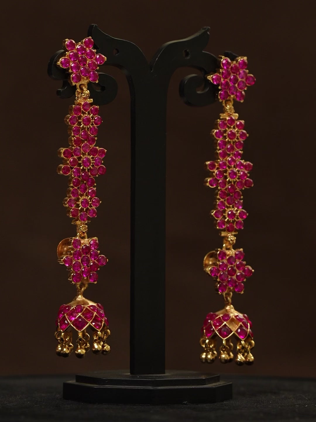 Venmalar Ear Set - Balaji Pink