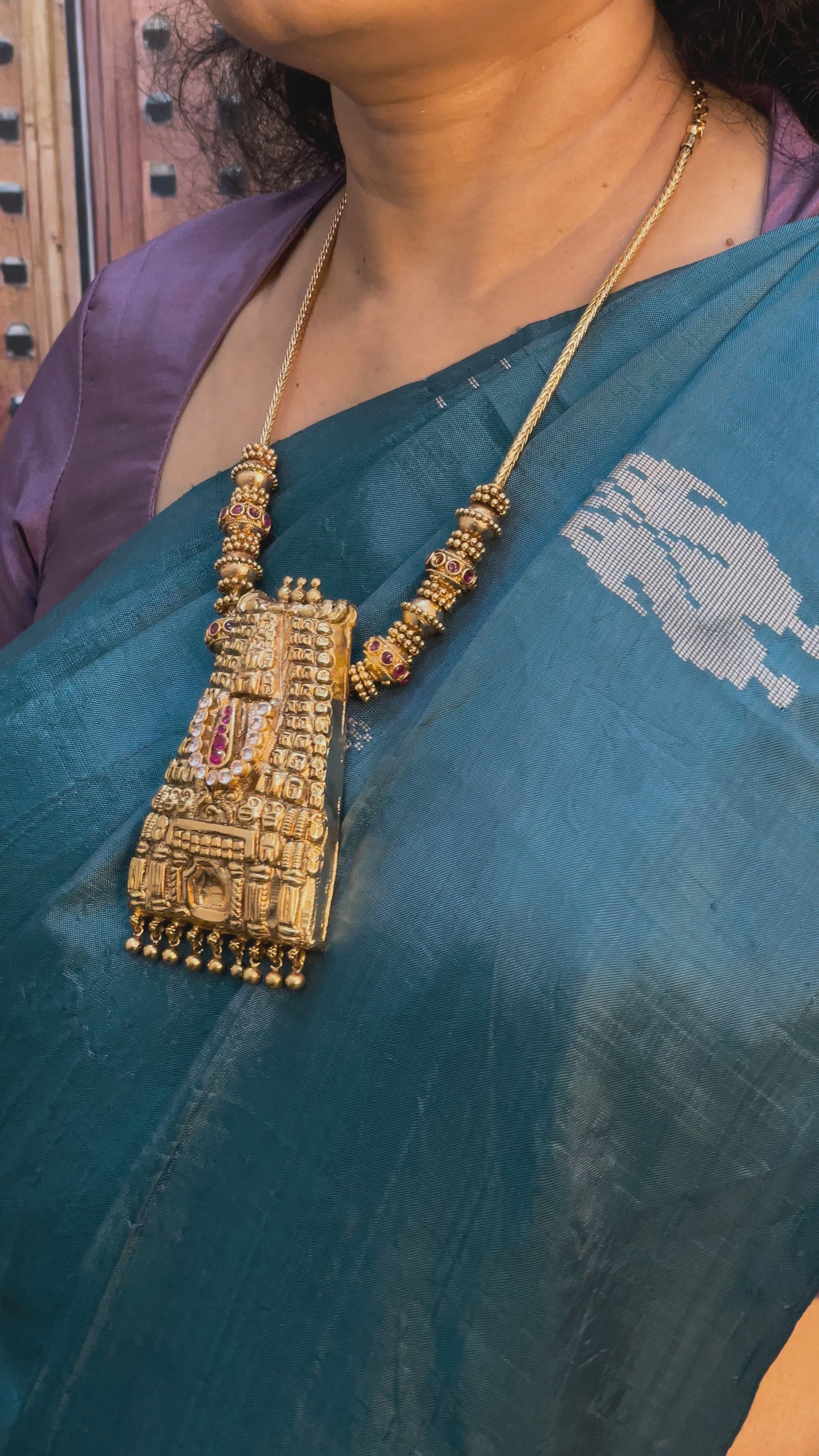 Thiruvasini Temple Gopuram Necklace