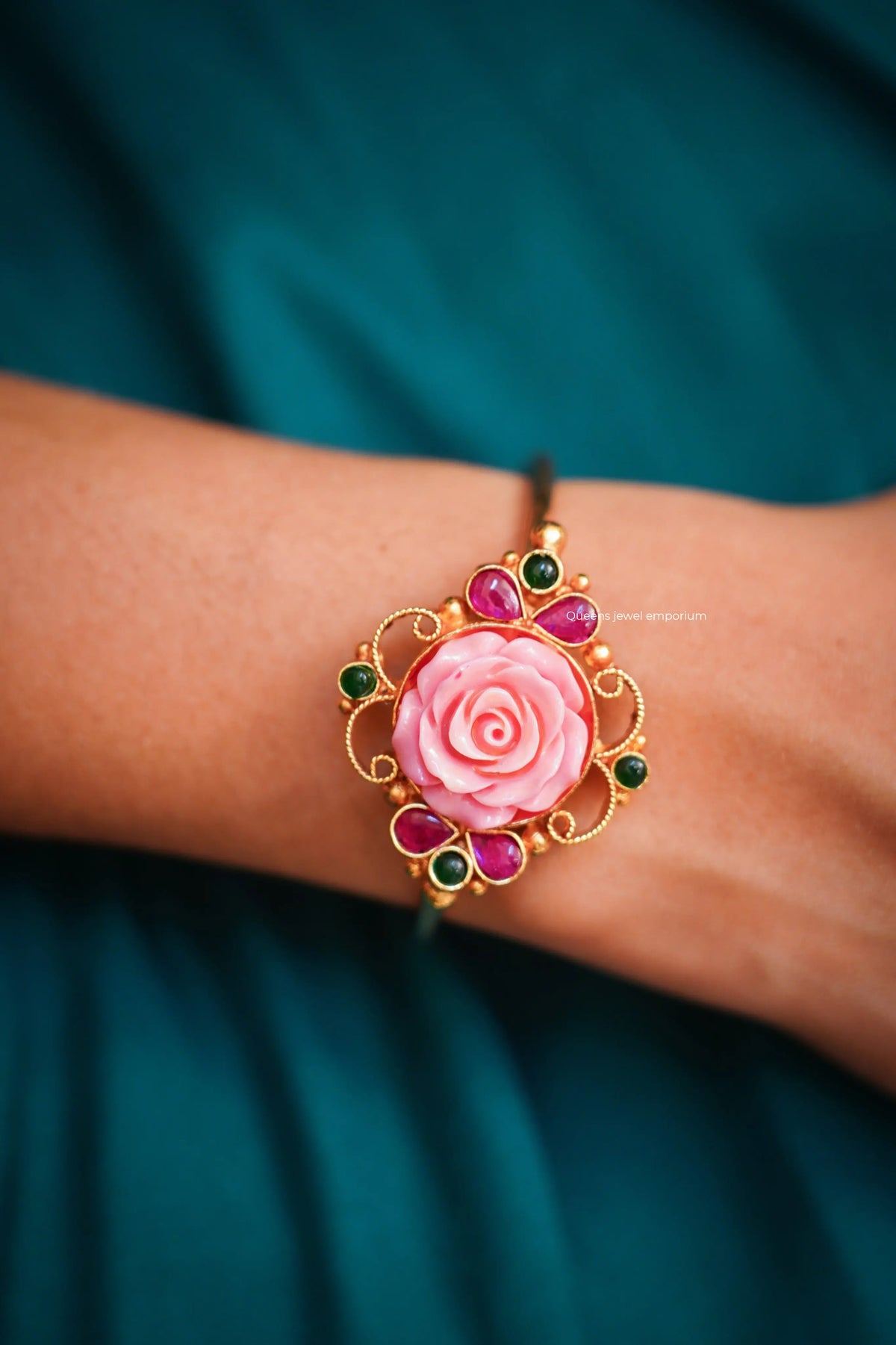 Pink coral rose kada-Kemp stone coral rose kada