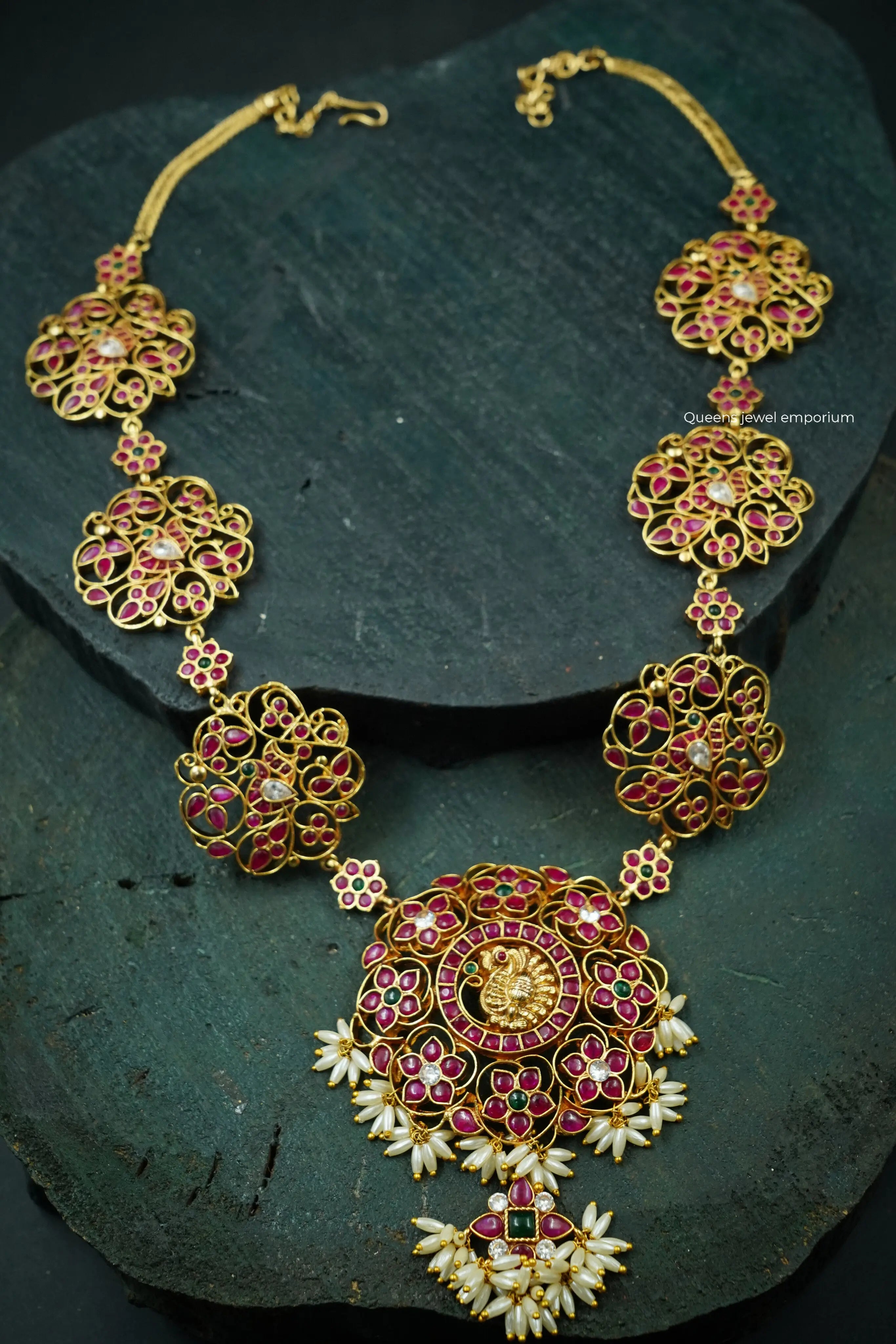 Classic designs haram-Nagas peacock motif 