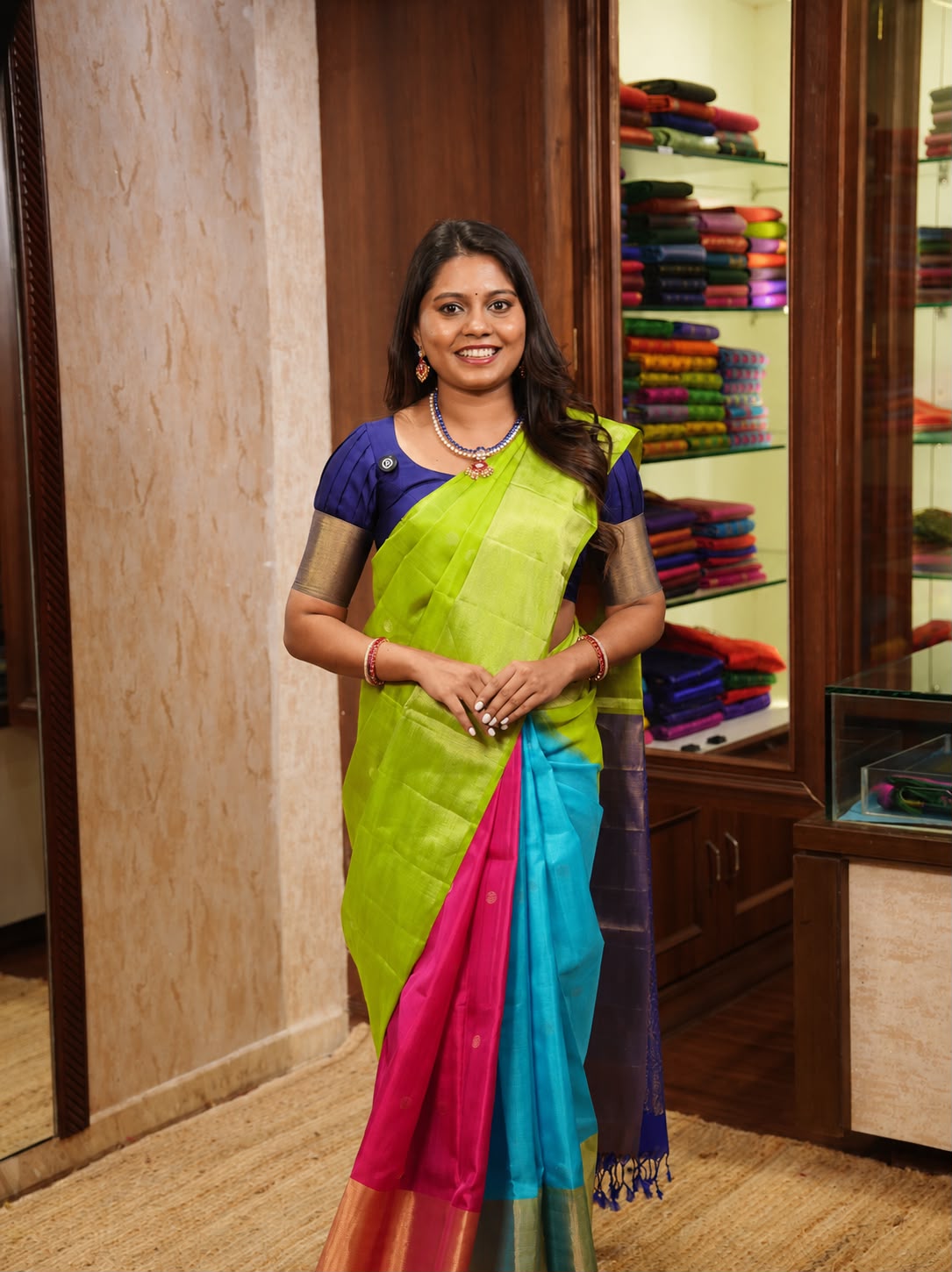 Chathurvarna Pure Soft Silk Saree